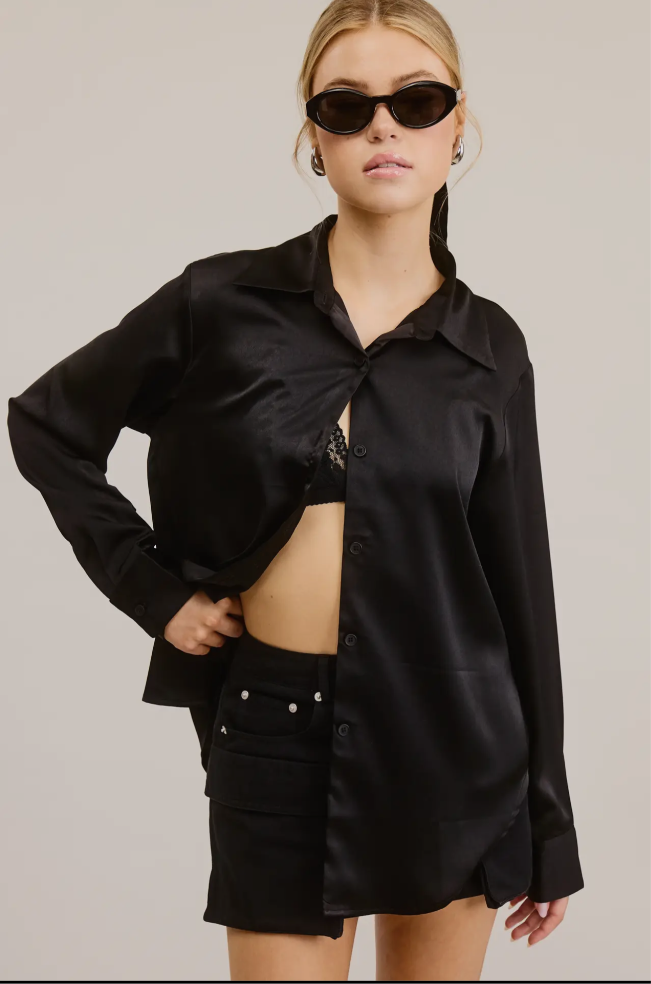 Satin Blouse(3 colors)