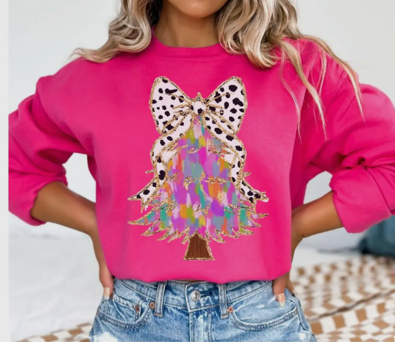 Pastel Christmas Tree Sweatshirt