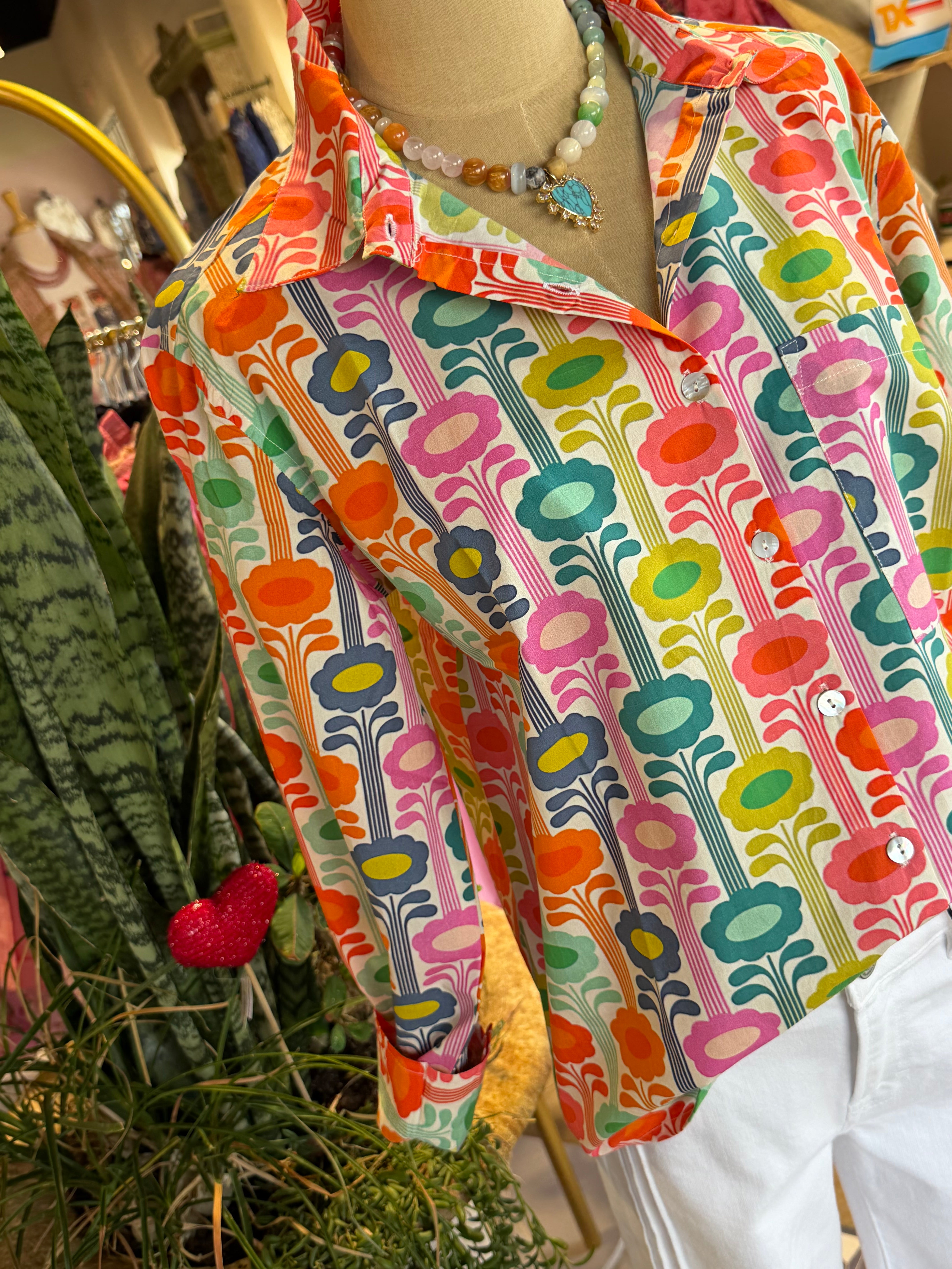 Jacqueline Flower Top