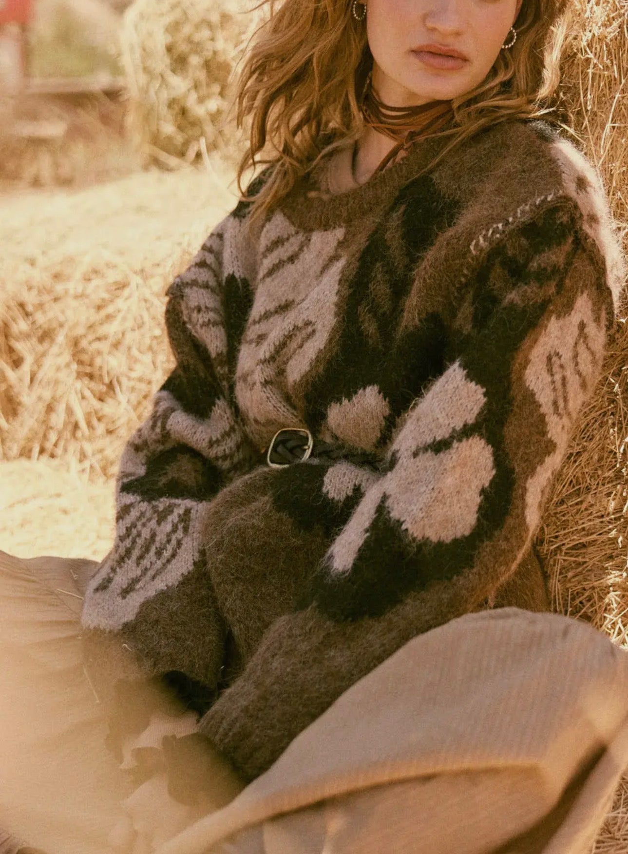 Jackie Floral Sweater