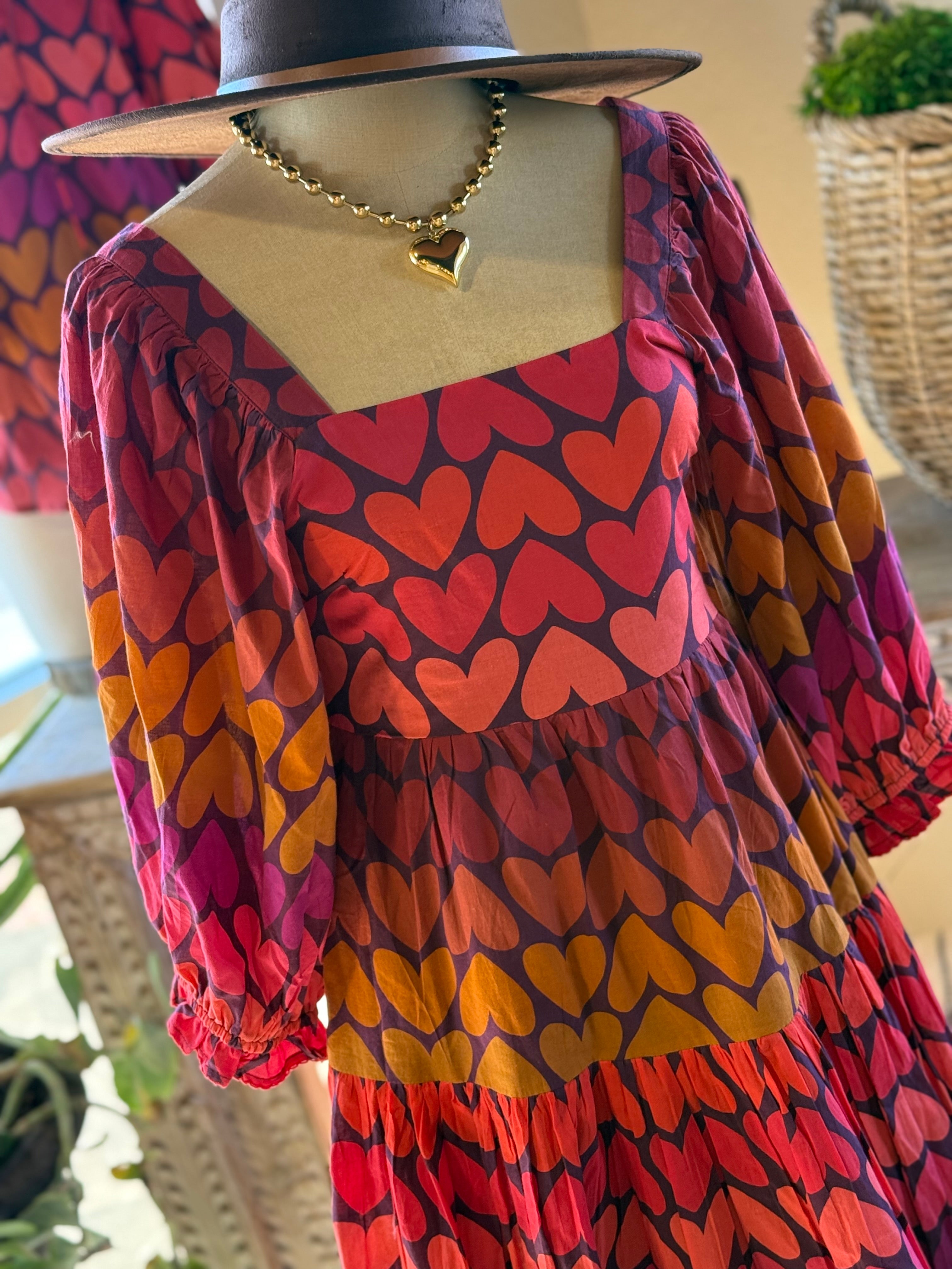 Ombre Heart Dress