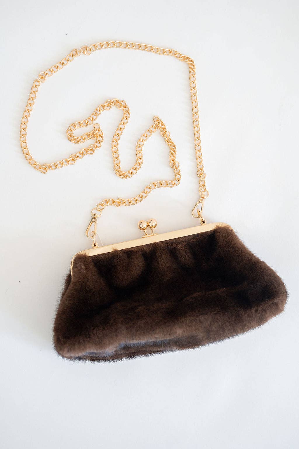 Sarah Faux Fur Clutch- WS