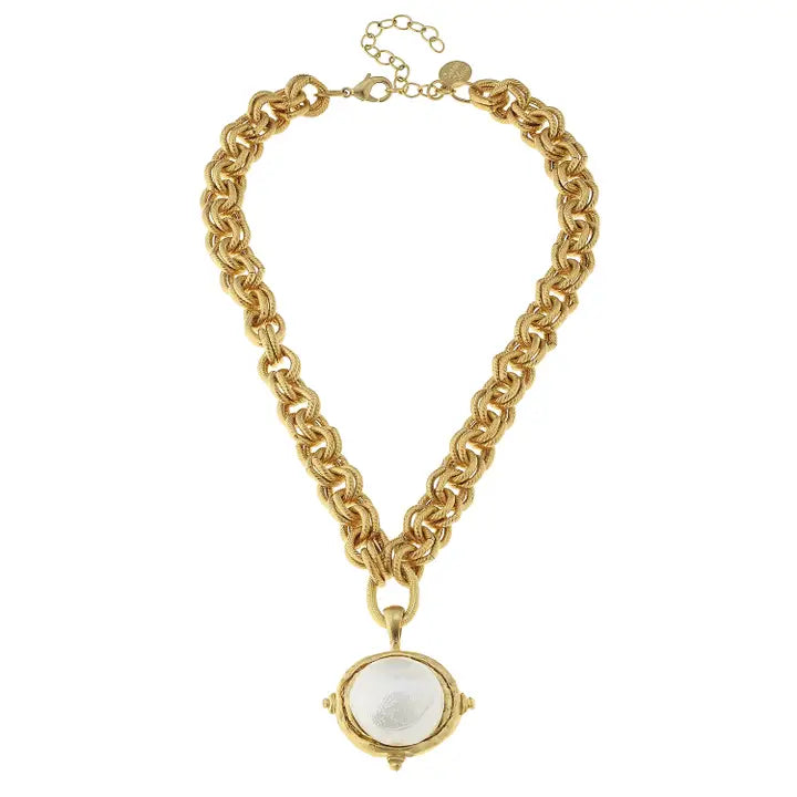 Lily Cotton Pearl Necklace