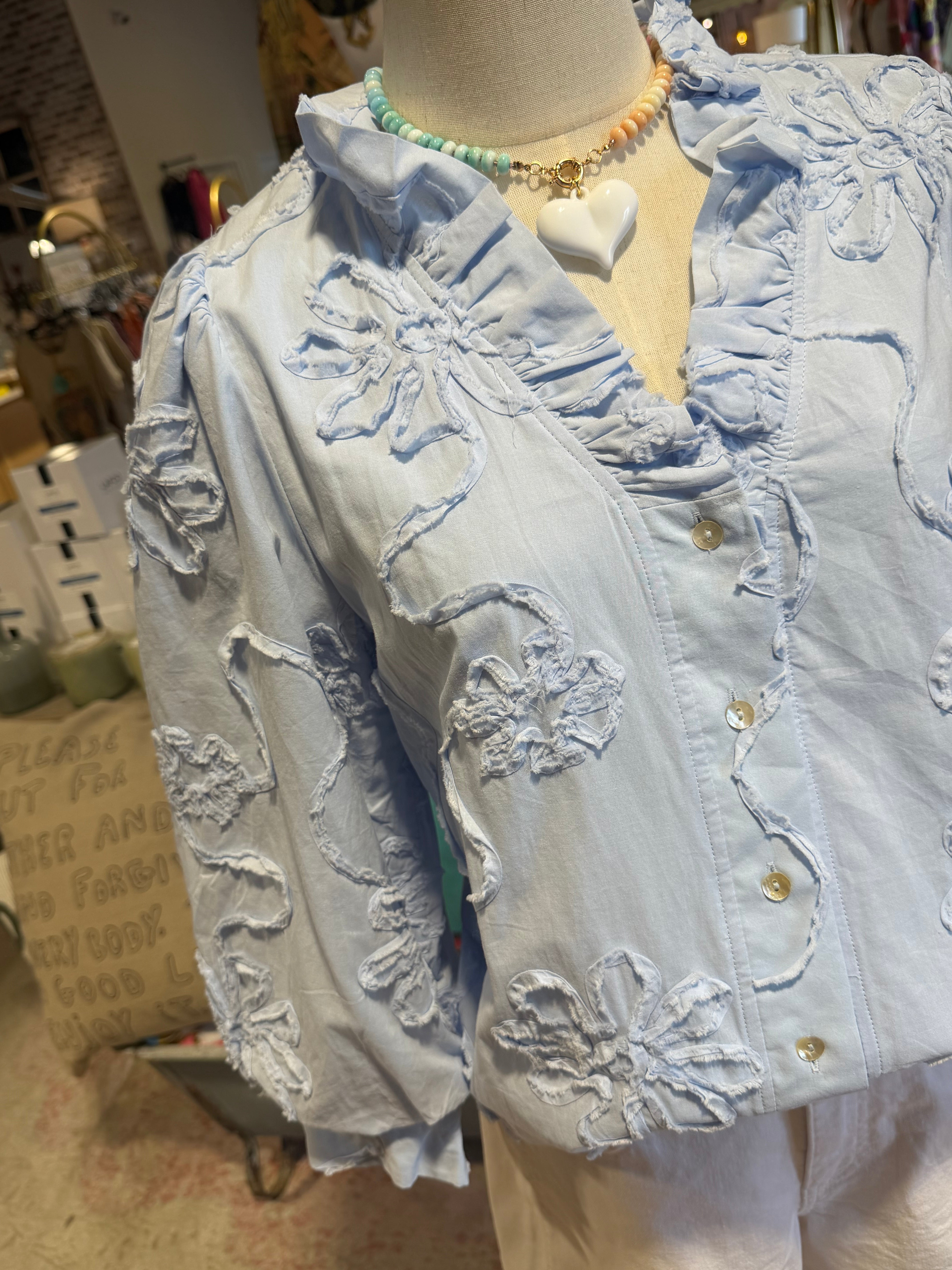 3d Floral Top-Assorted