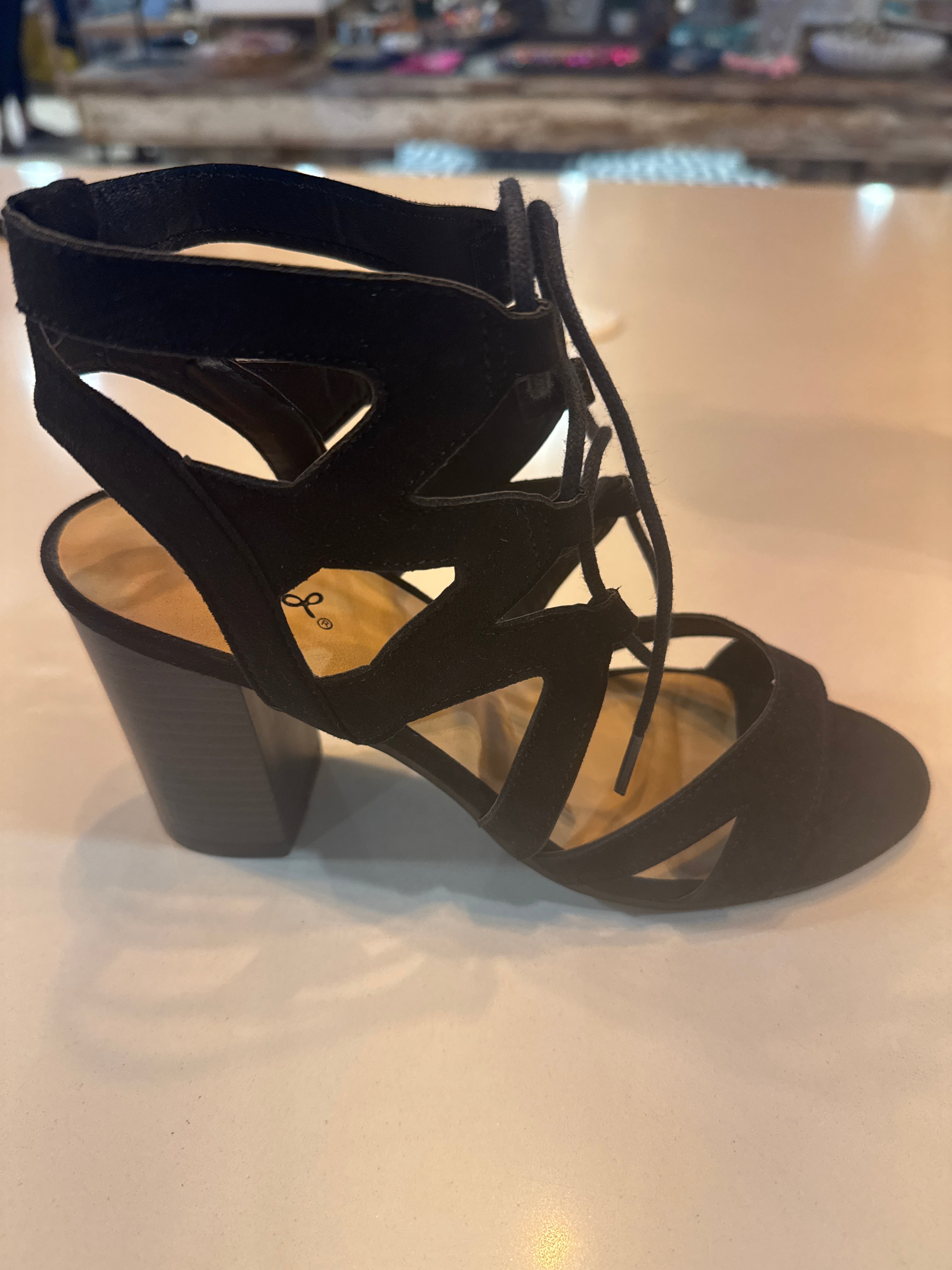 Black Suede Sandals