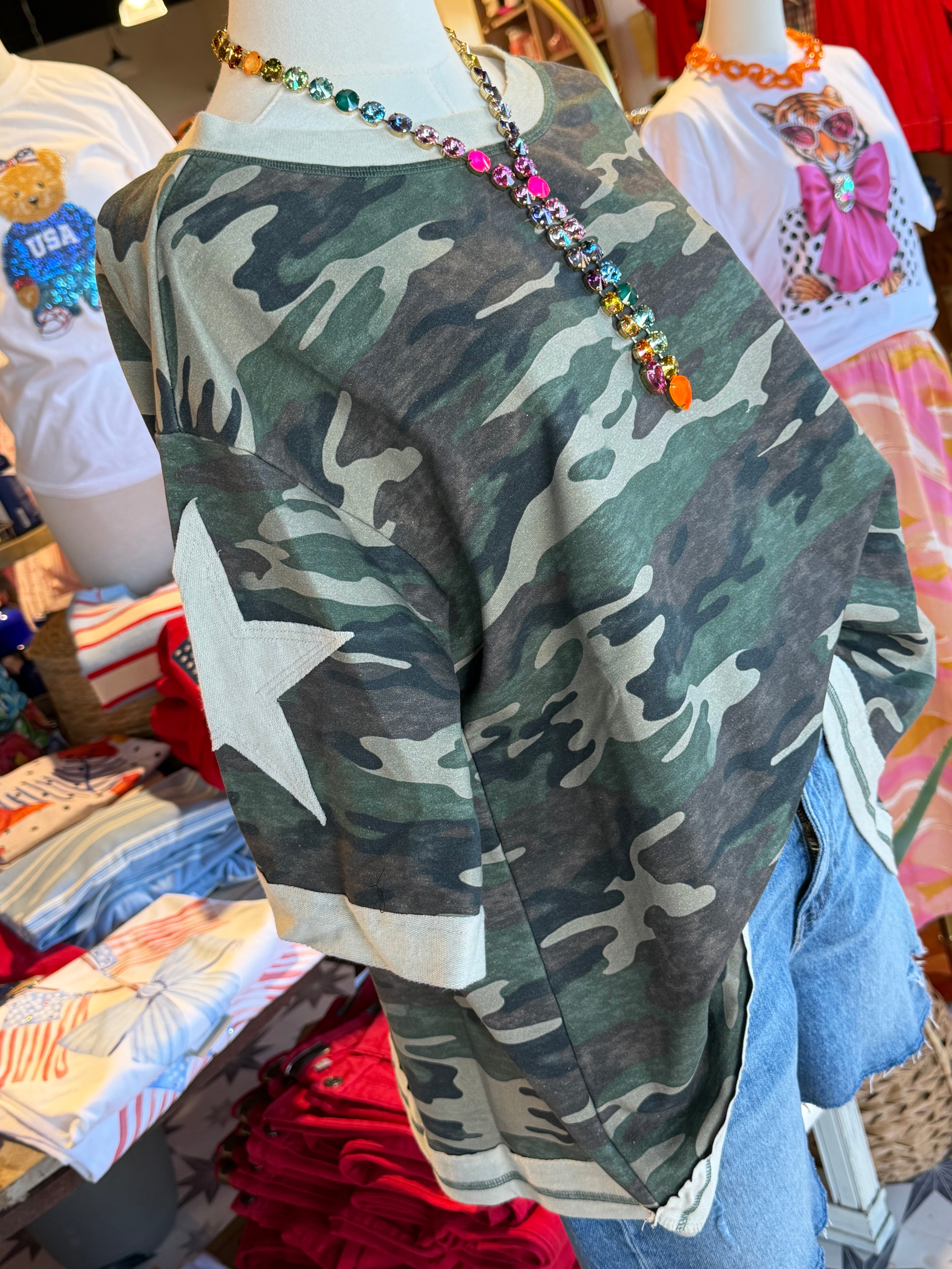 Vannessa Camo Top