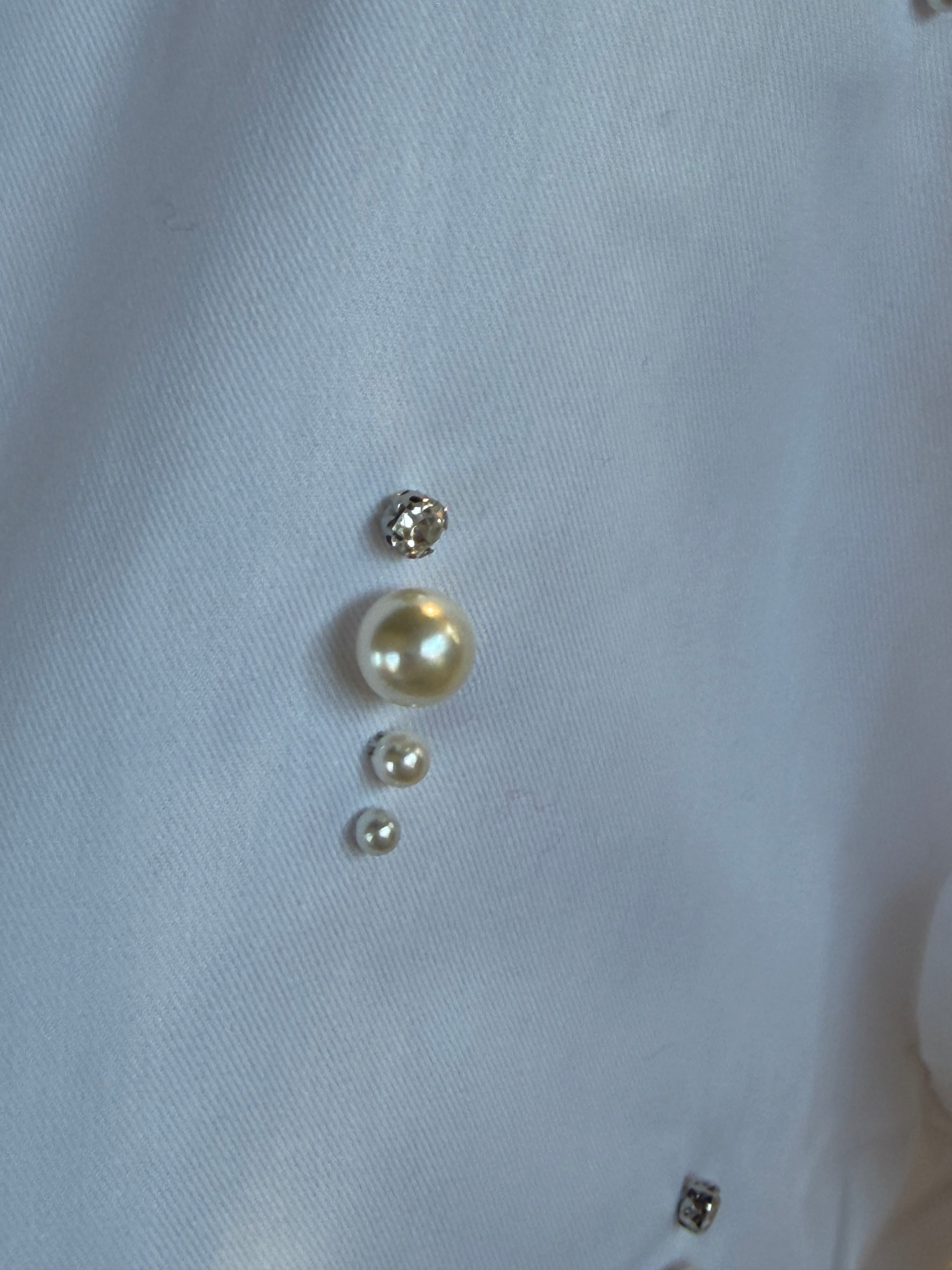 Pearl & Rhinestone Blouse