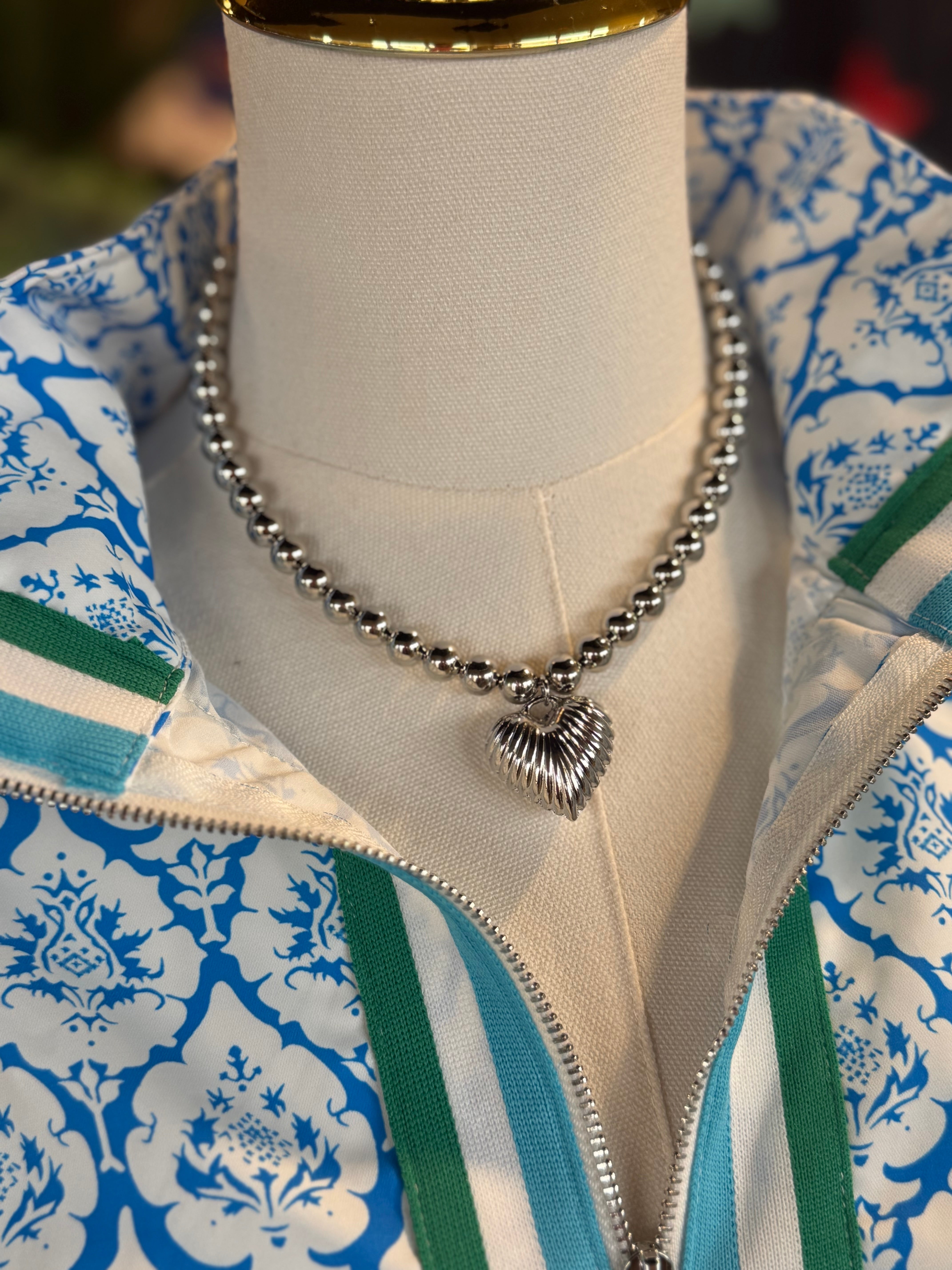 Hammered Heart Necklace