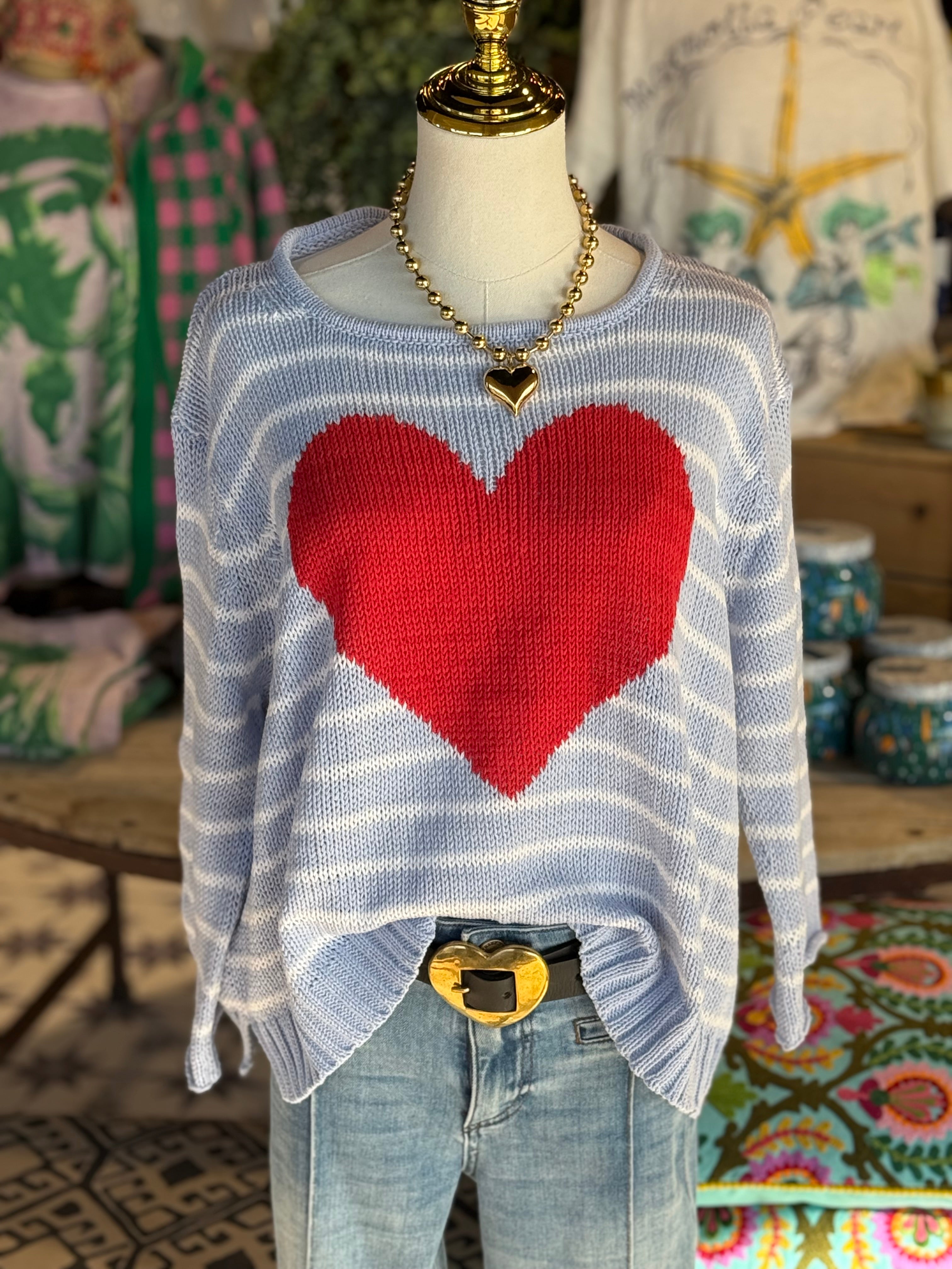 Amelia Heart Sweater