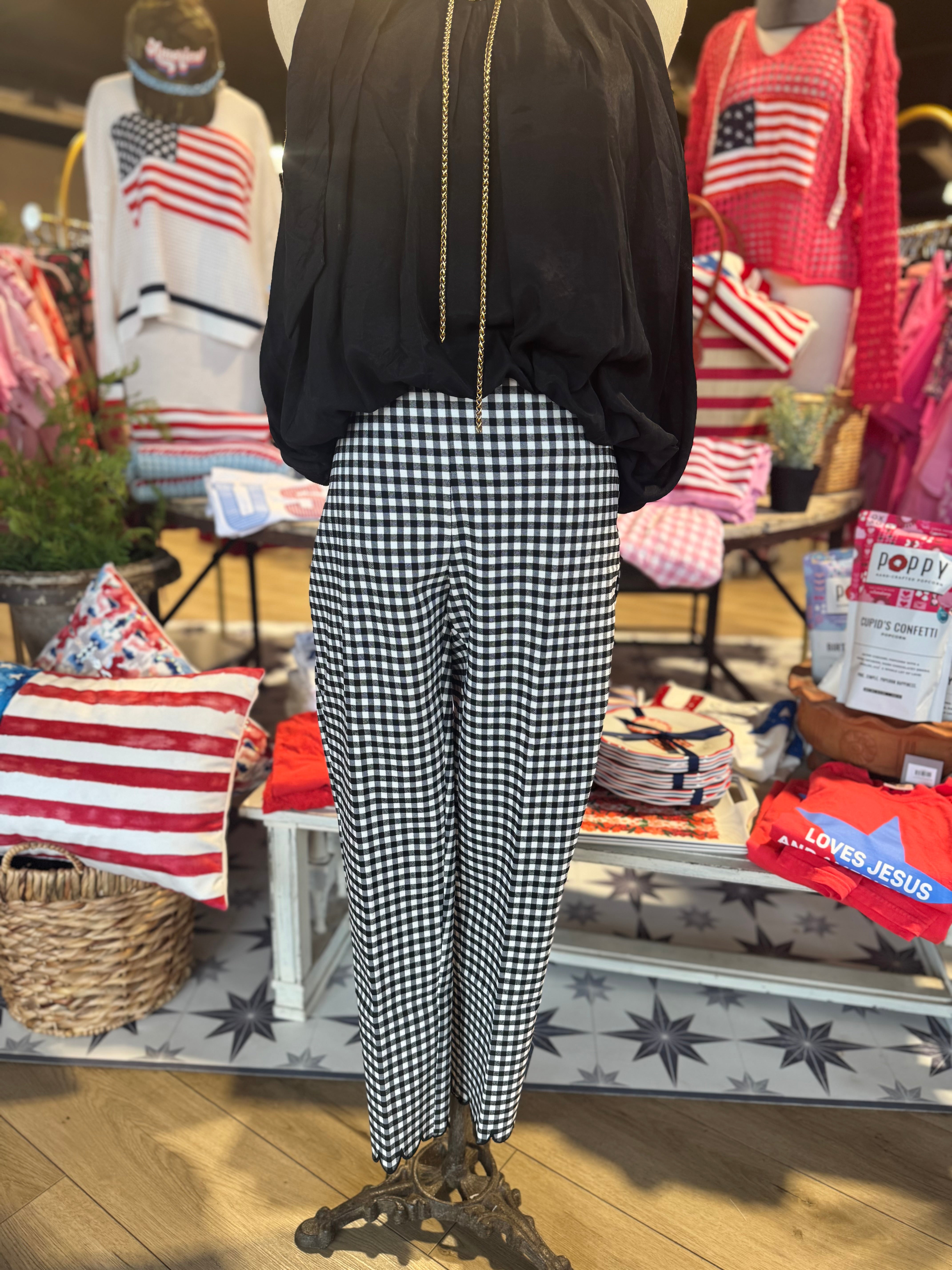 Gingham Pull On