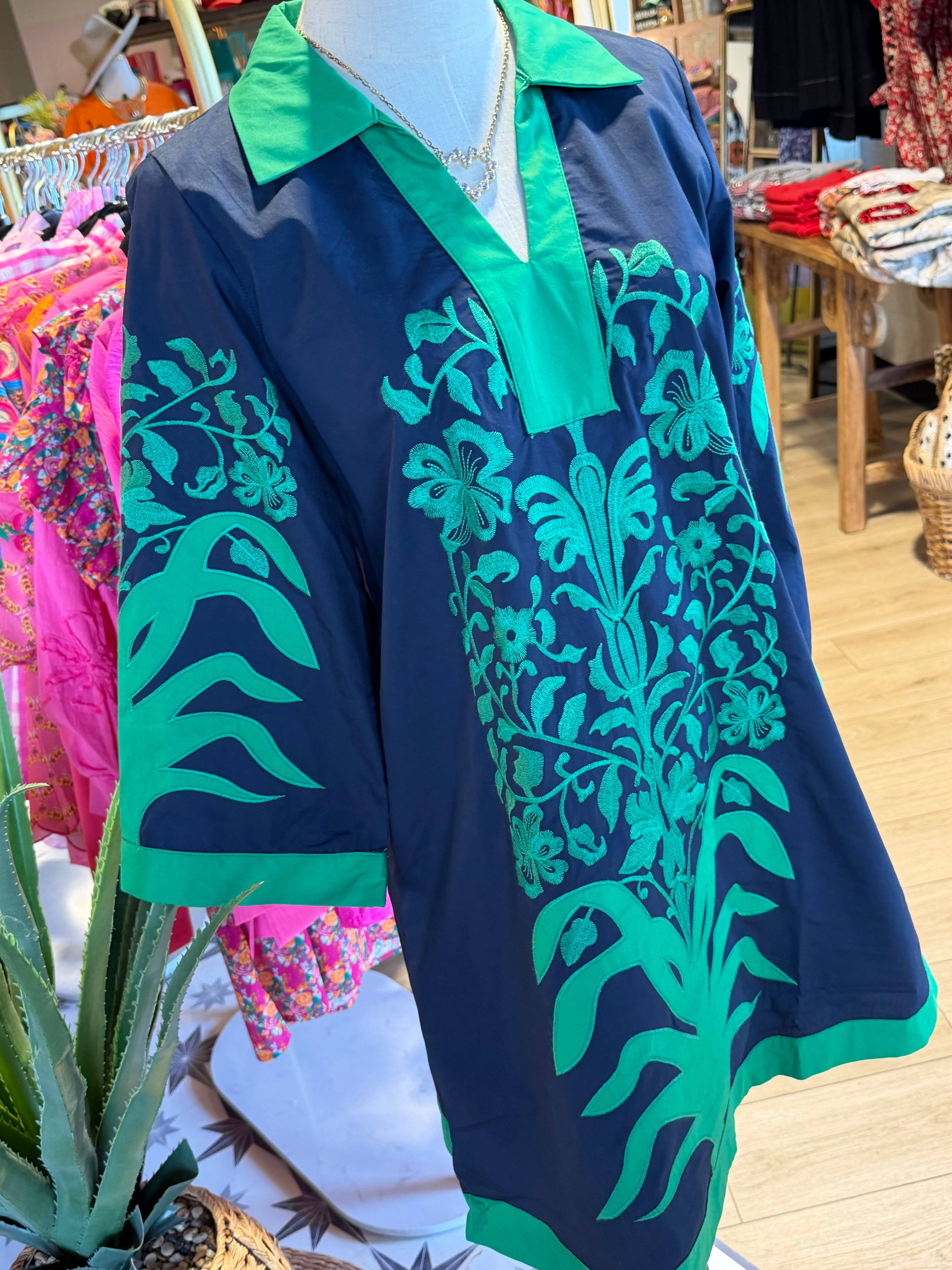 Emma Floral Embroidery Dress