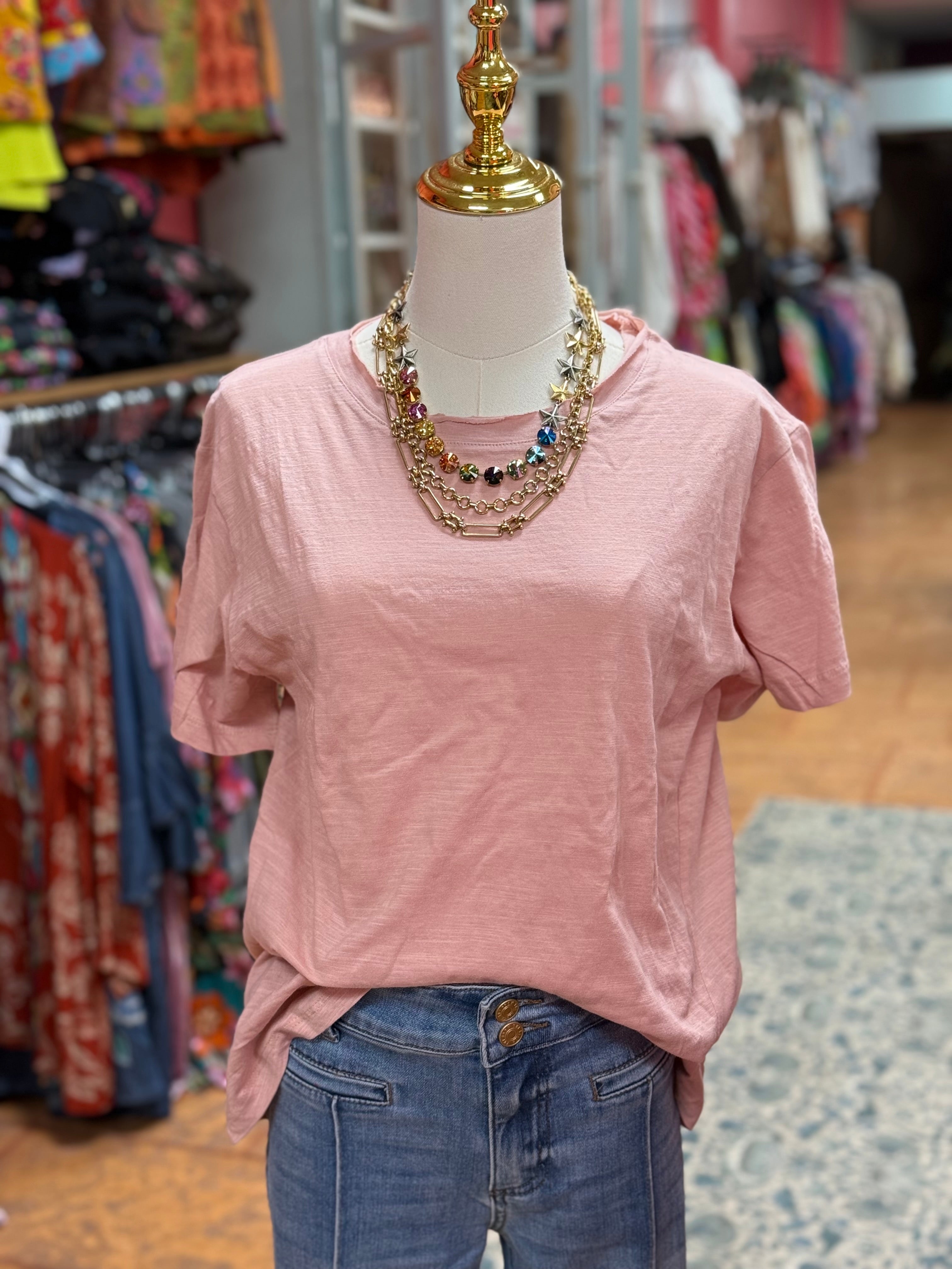 Pink Basic Tee