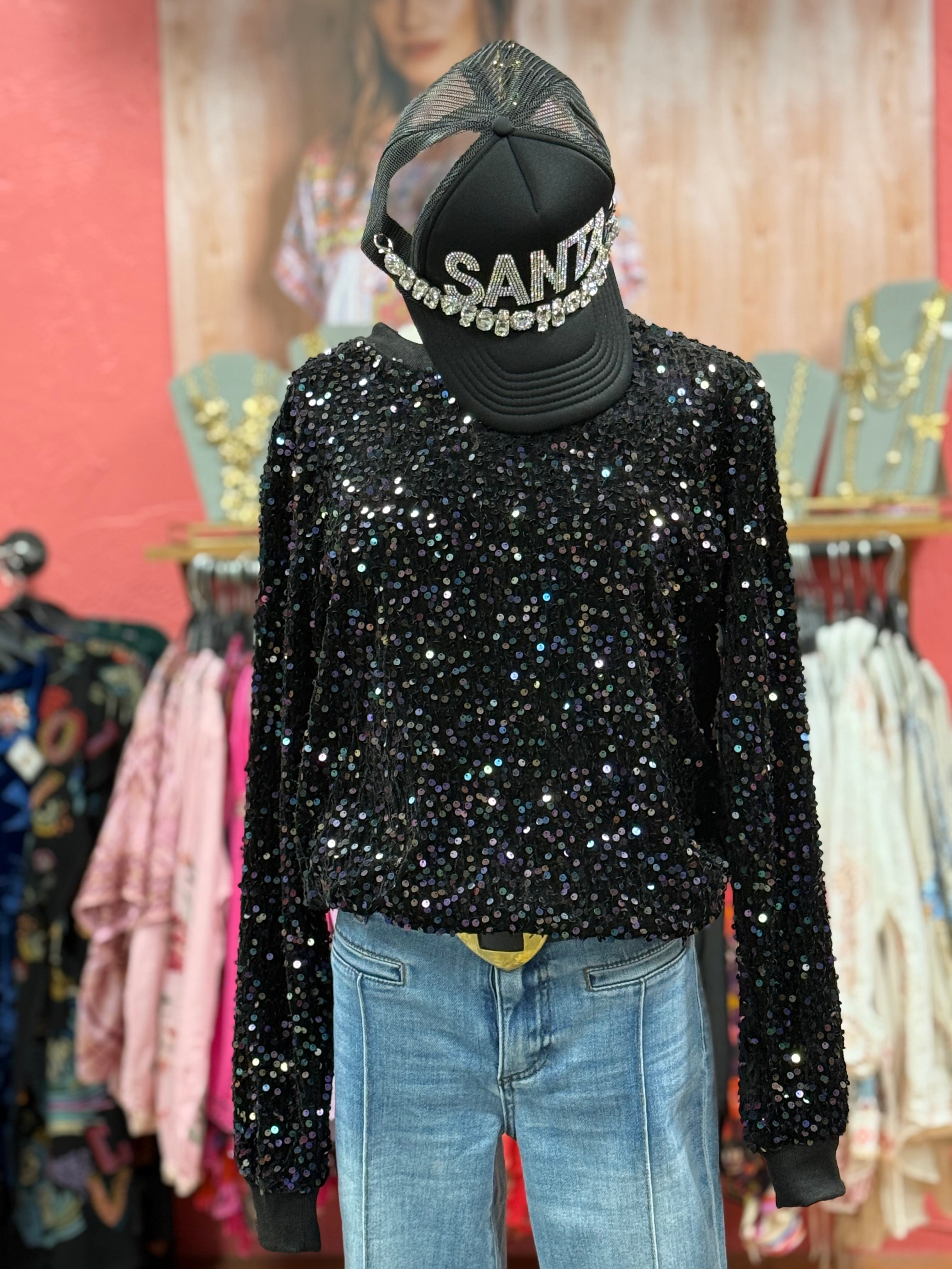 All Over Sequins Sweatshirt