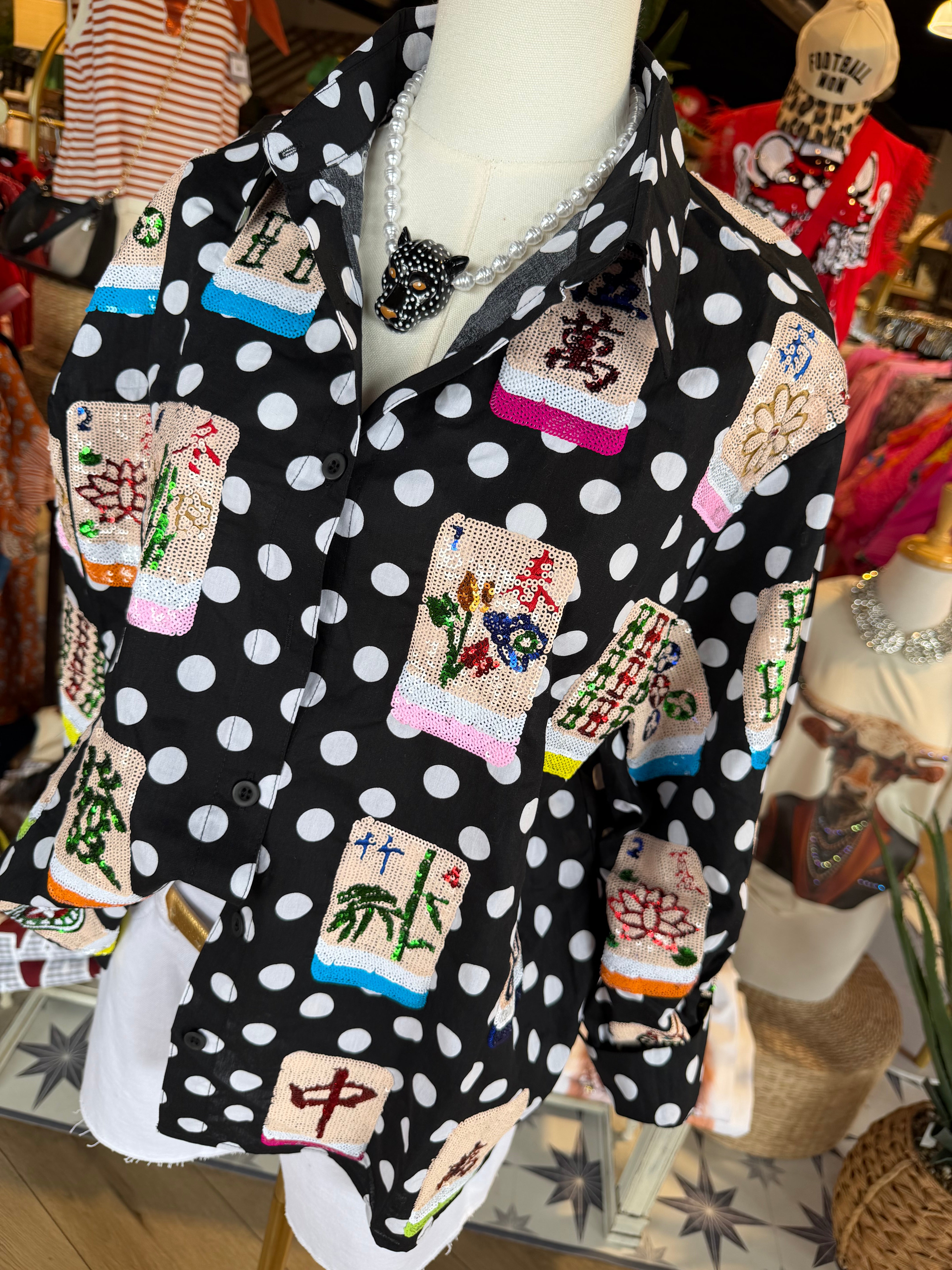 Mahjong Button Up