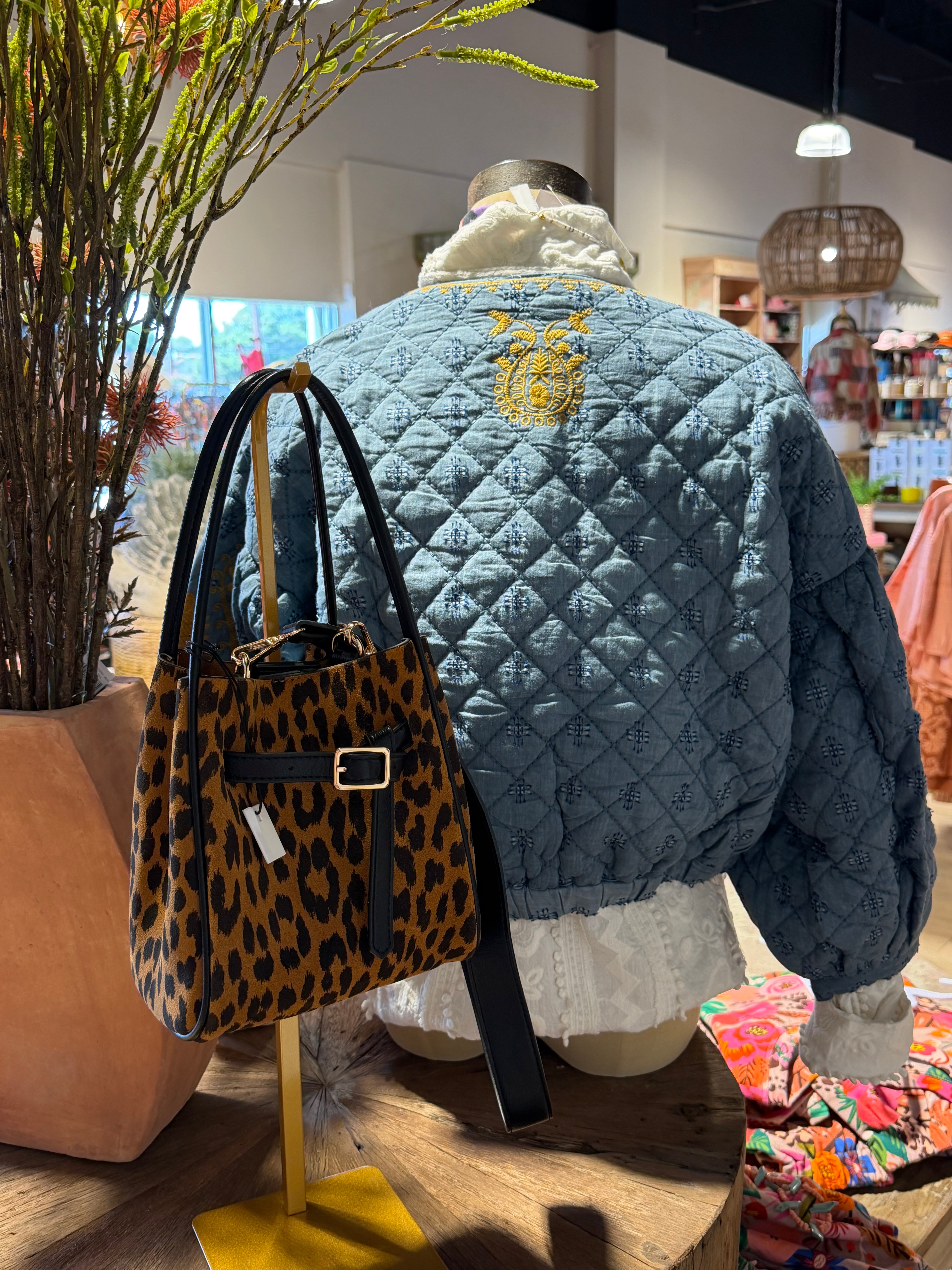 Indigo Quilted Jacket