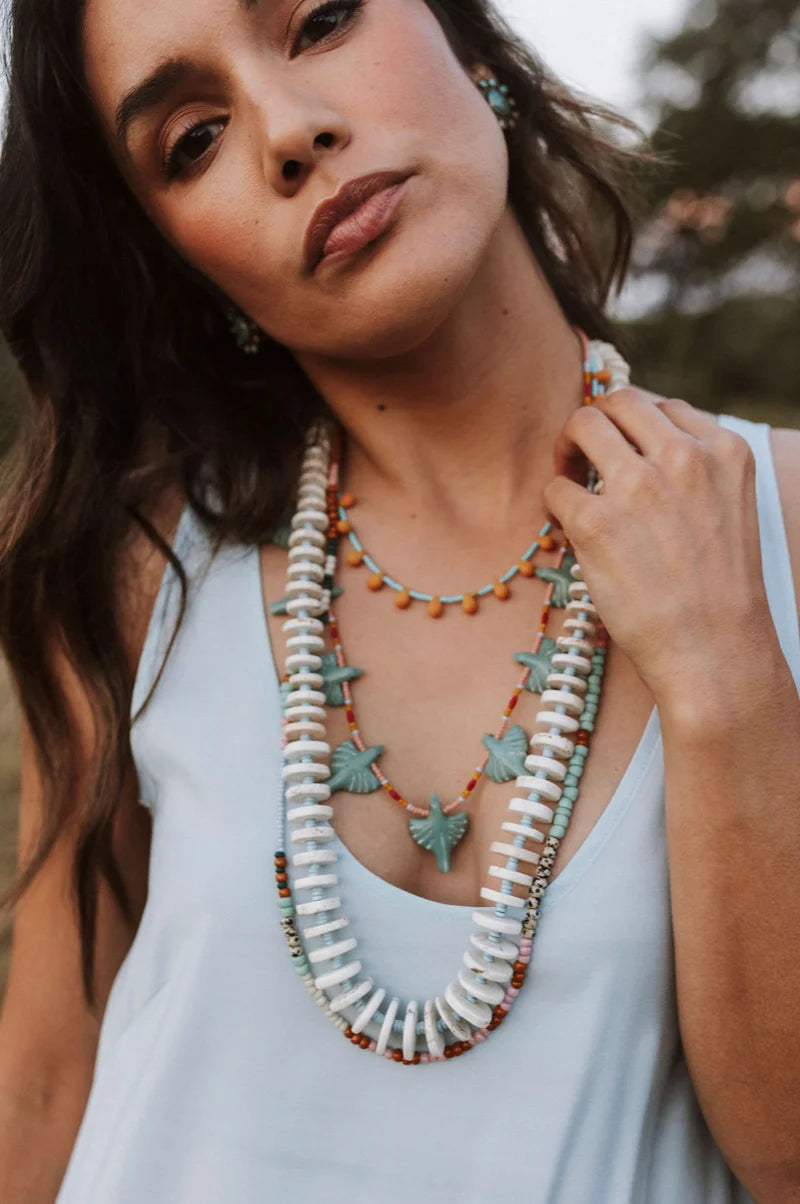 Turquoise and Howlite Necklace