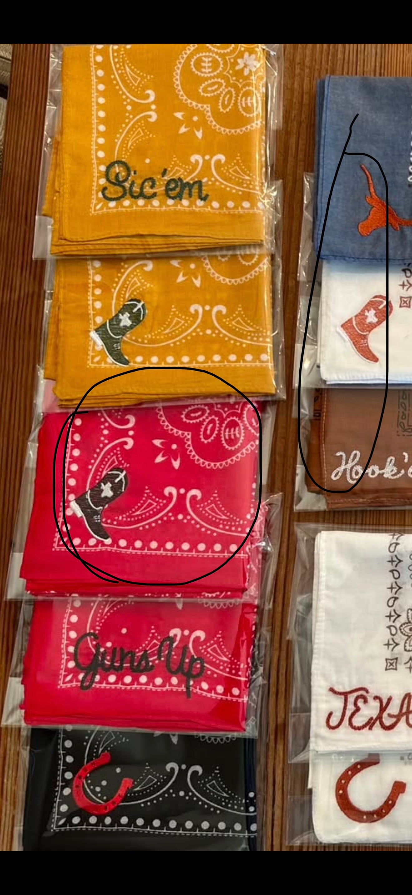 Game Day Embroidered Scarves