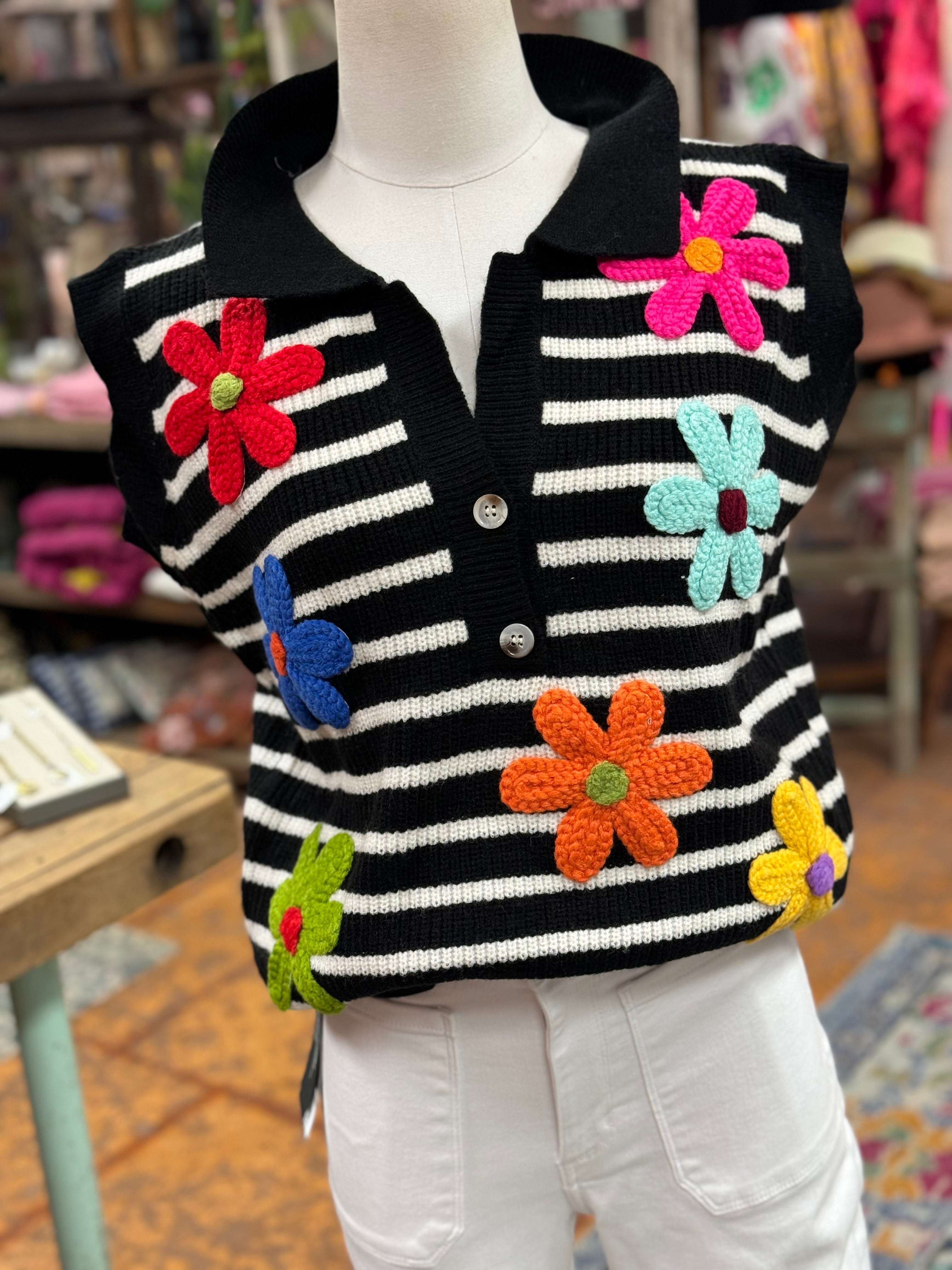 Flower Patches Vest