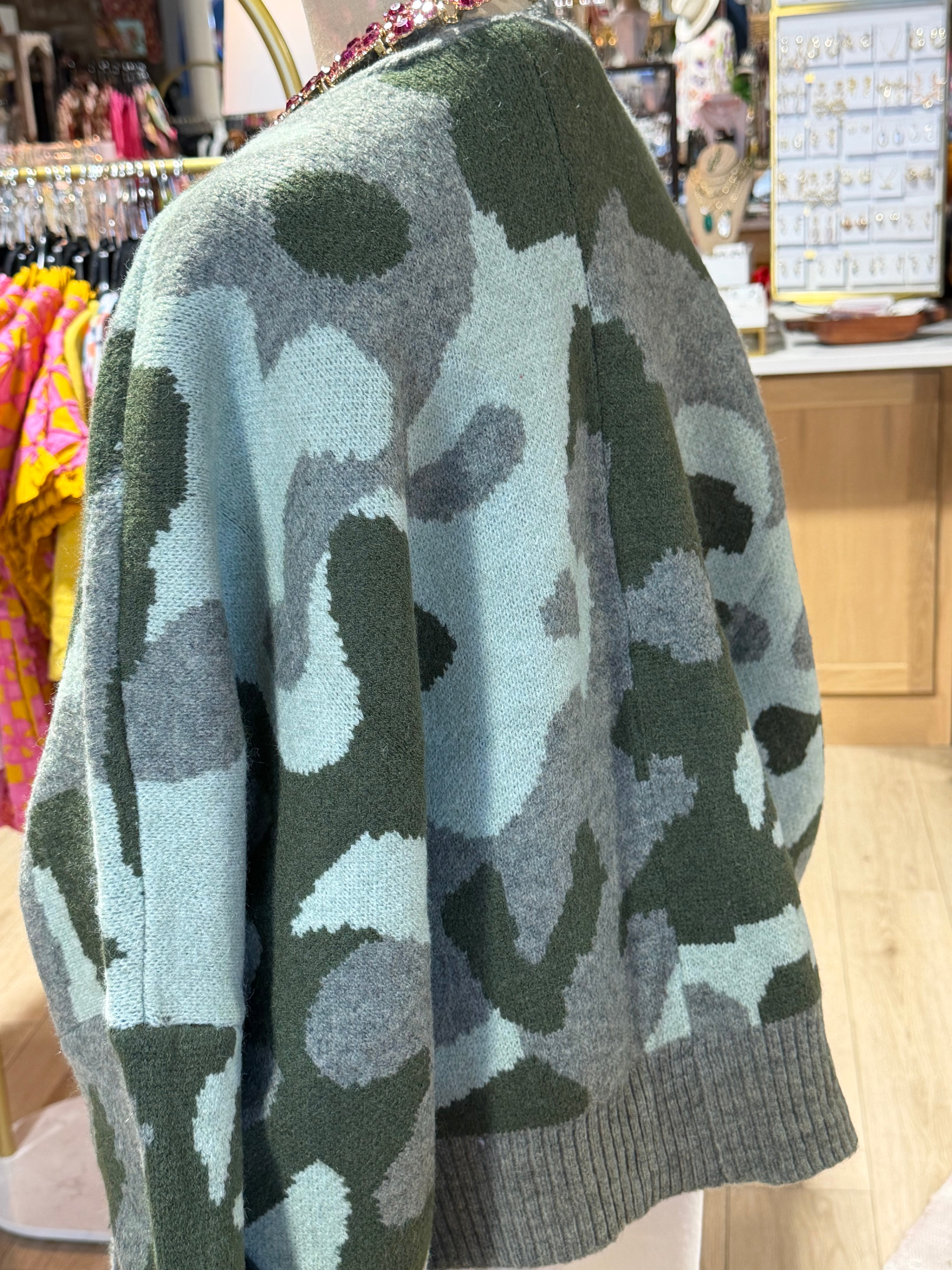 Lorna Camo Cardigan