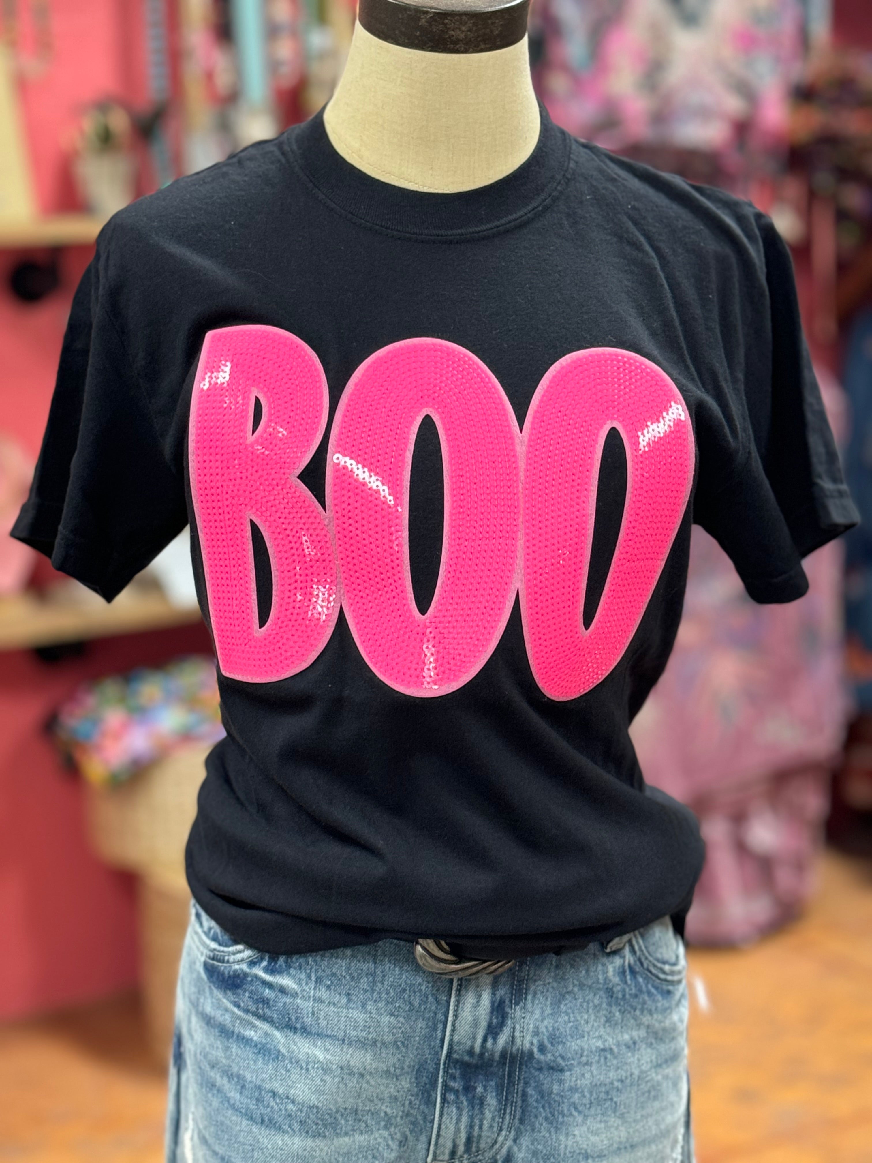 Boo Sequin Tee (2 Colors)