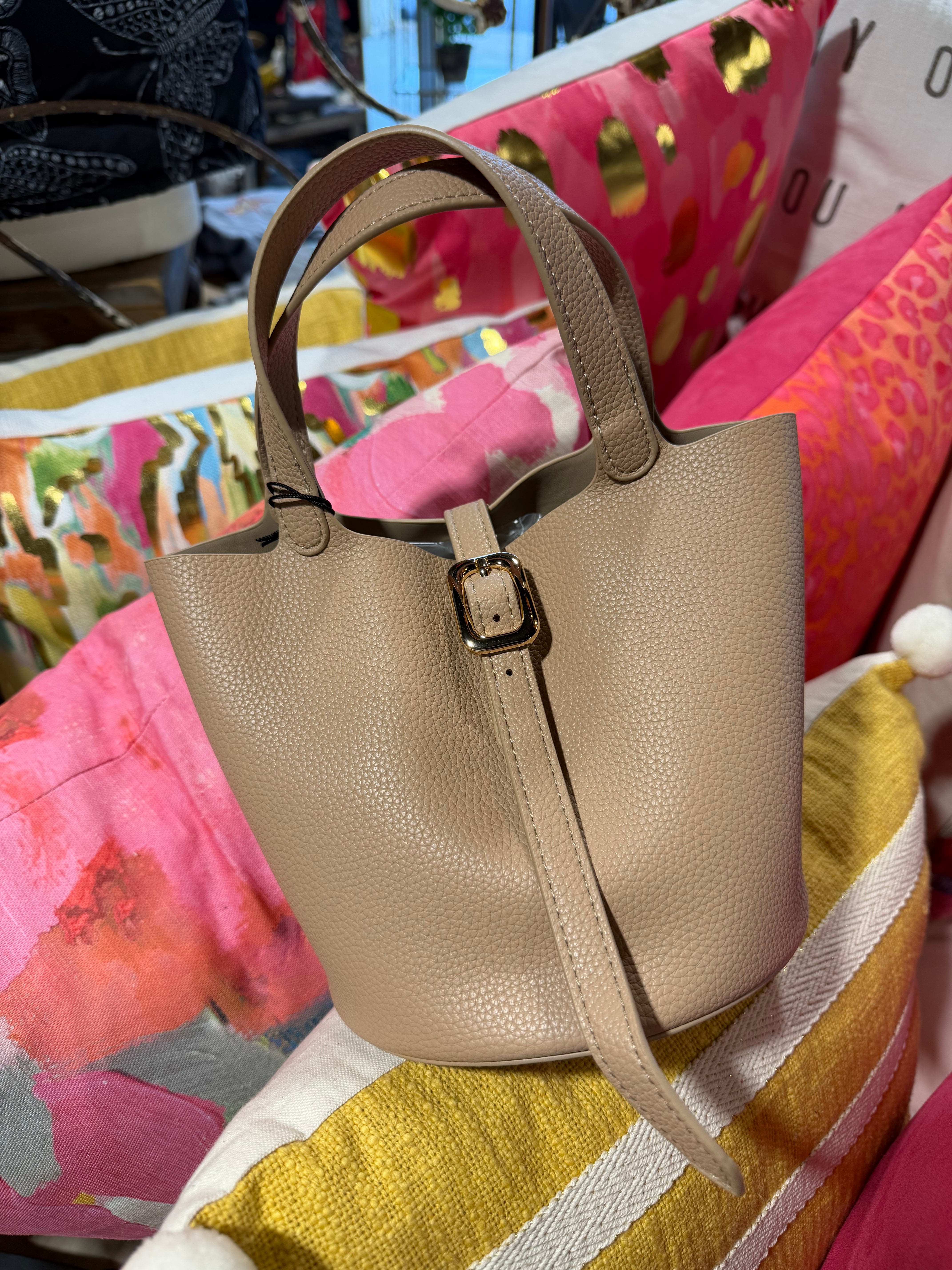 Joya Bag (Navy : Taupe)