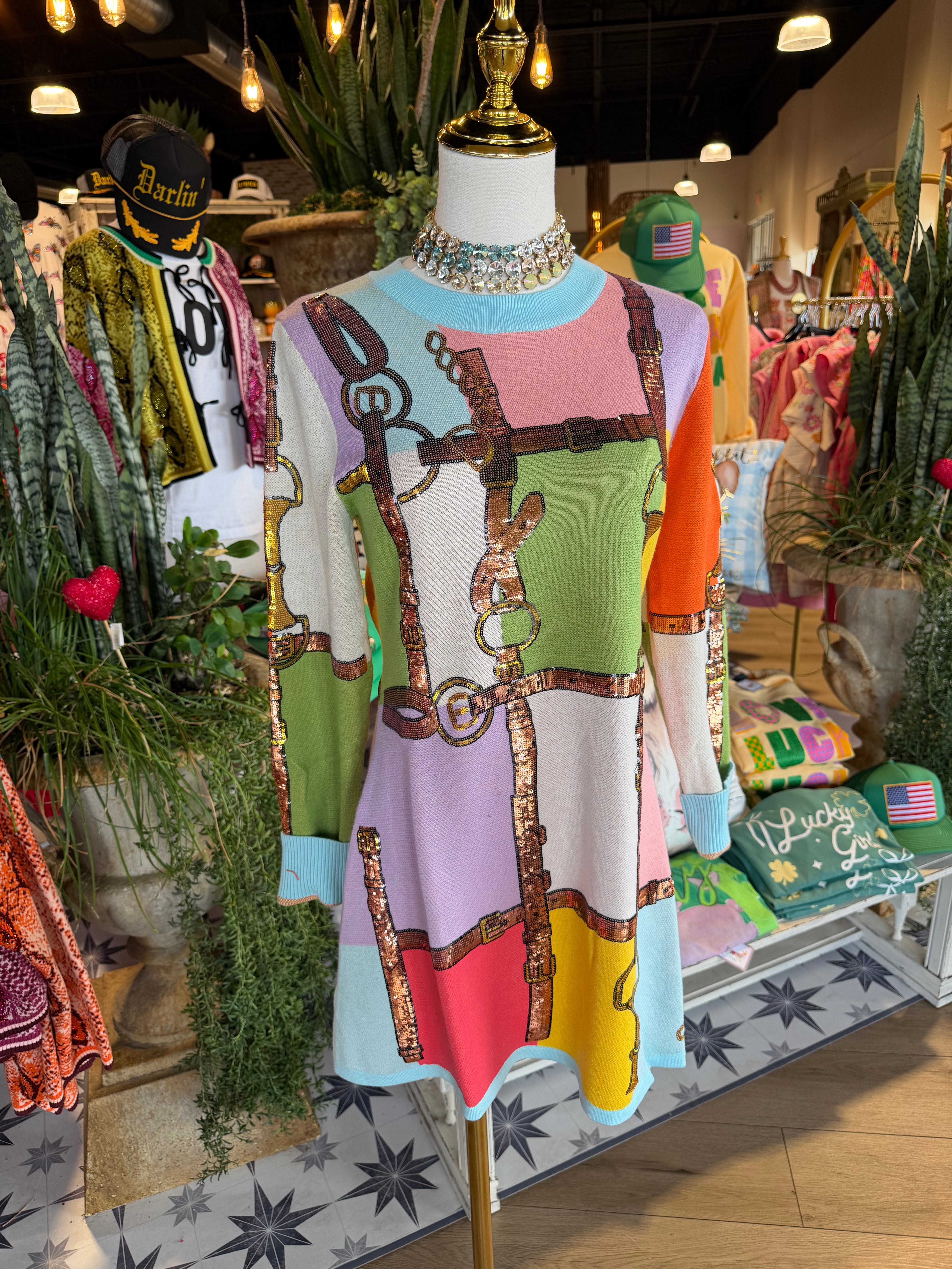 Knit Horse Bit Dress