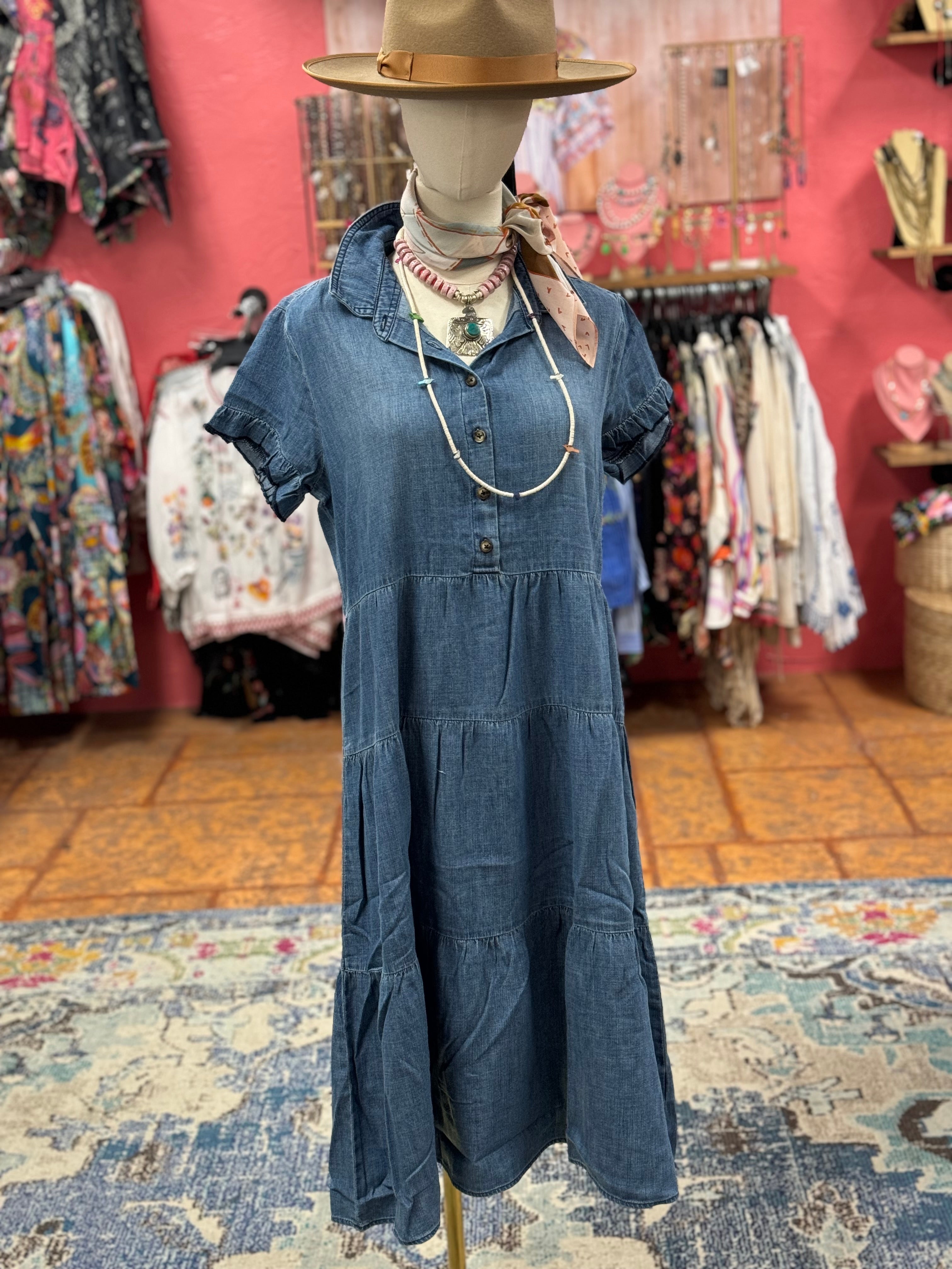 Cowgirl Vibes Denim Dress