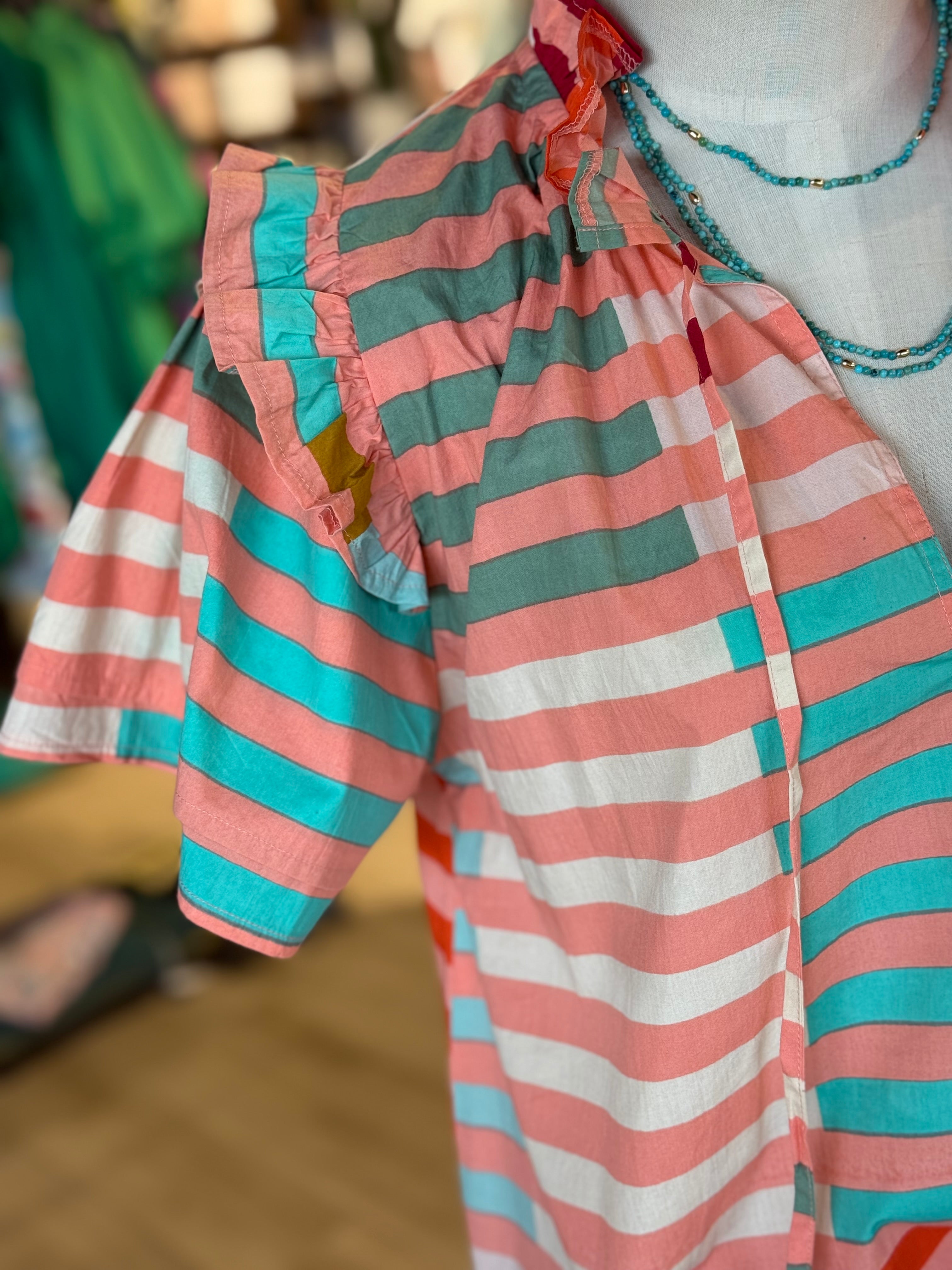 Apricot Colorful Top