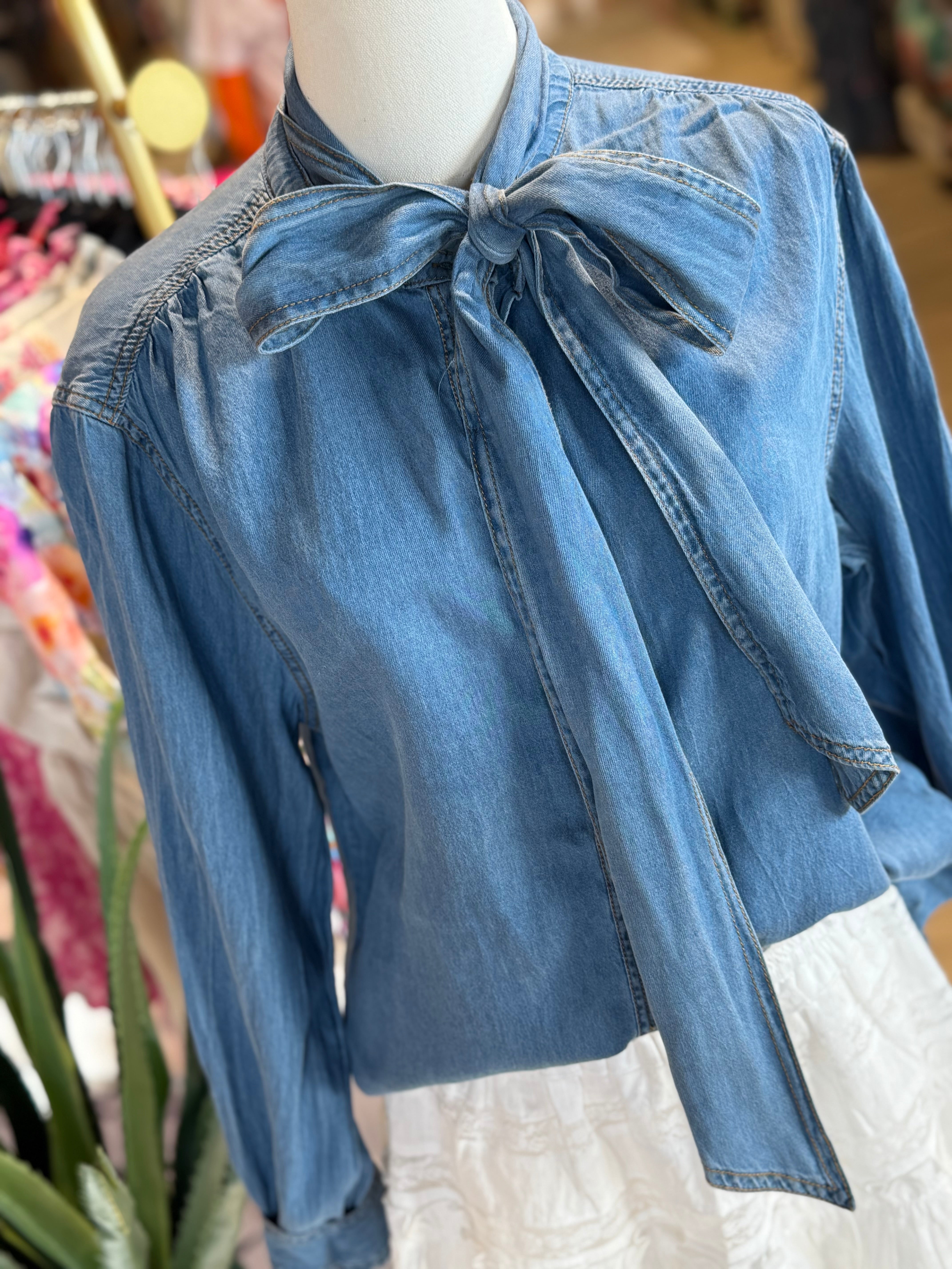 Shanna Denim Top
