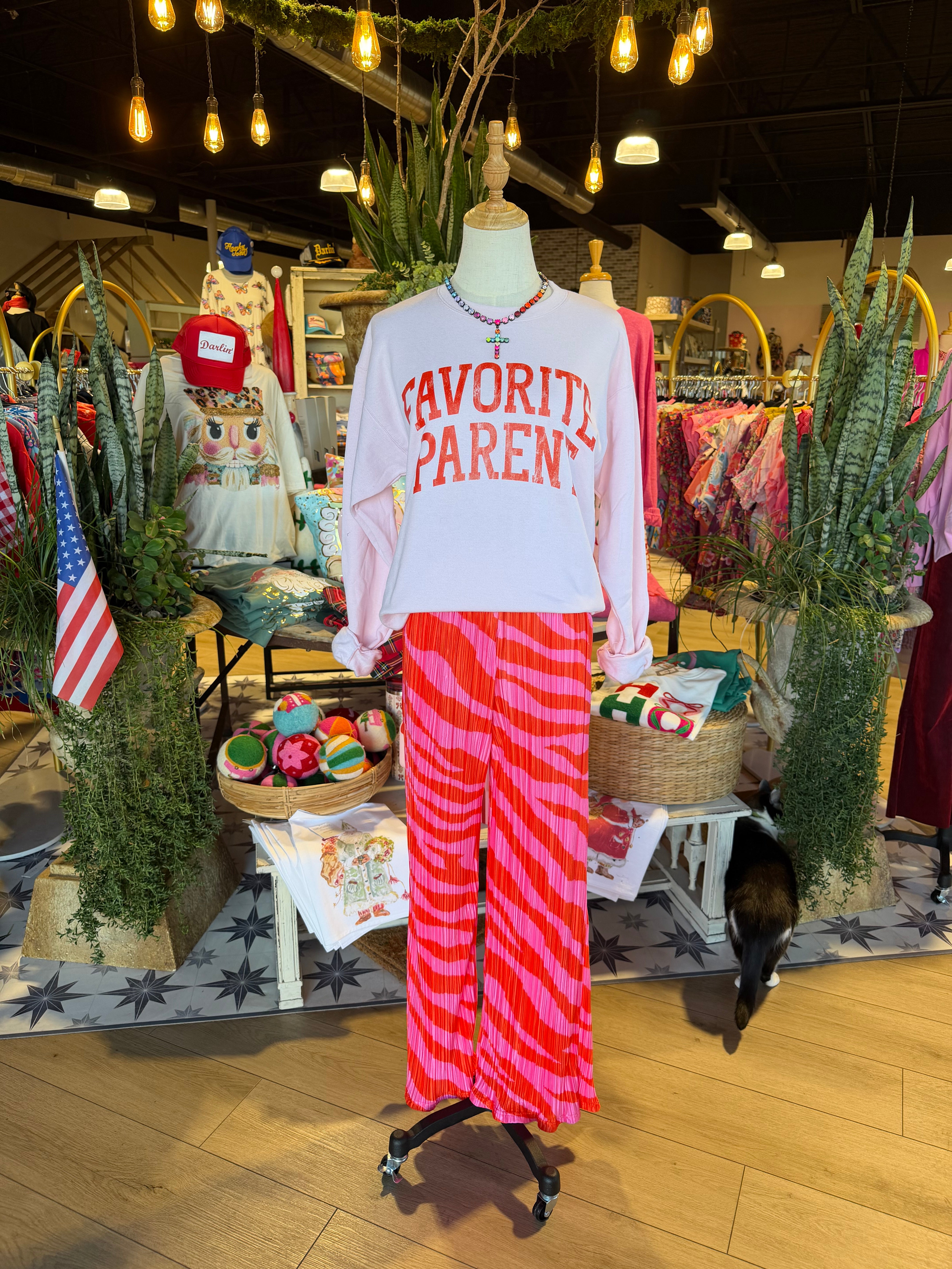 Zebra Textured Pants