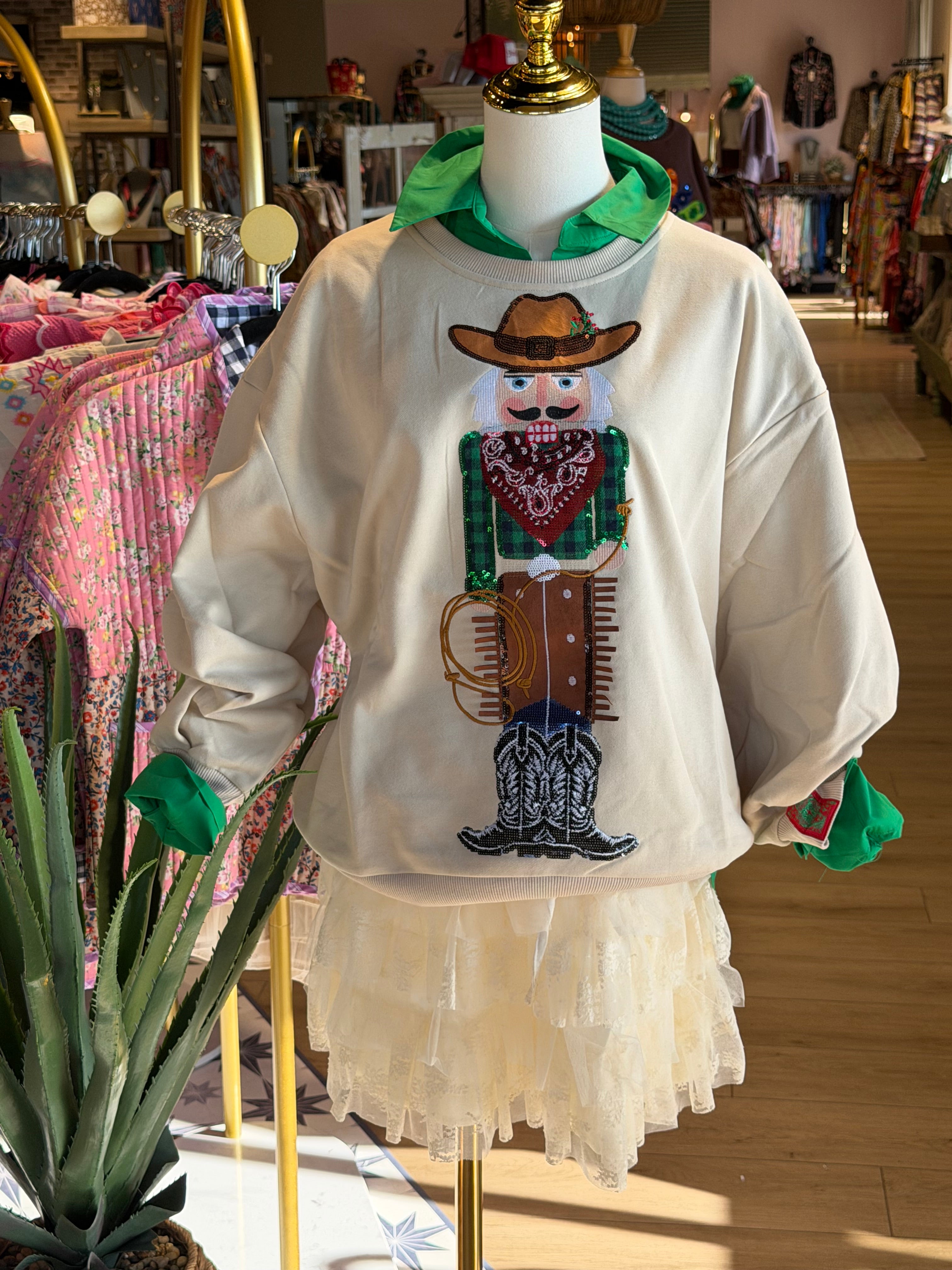 Cowboy Nutcracker sweatshirt