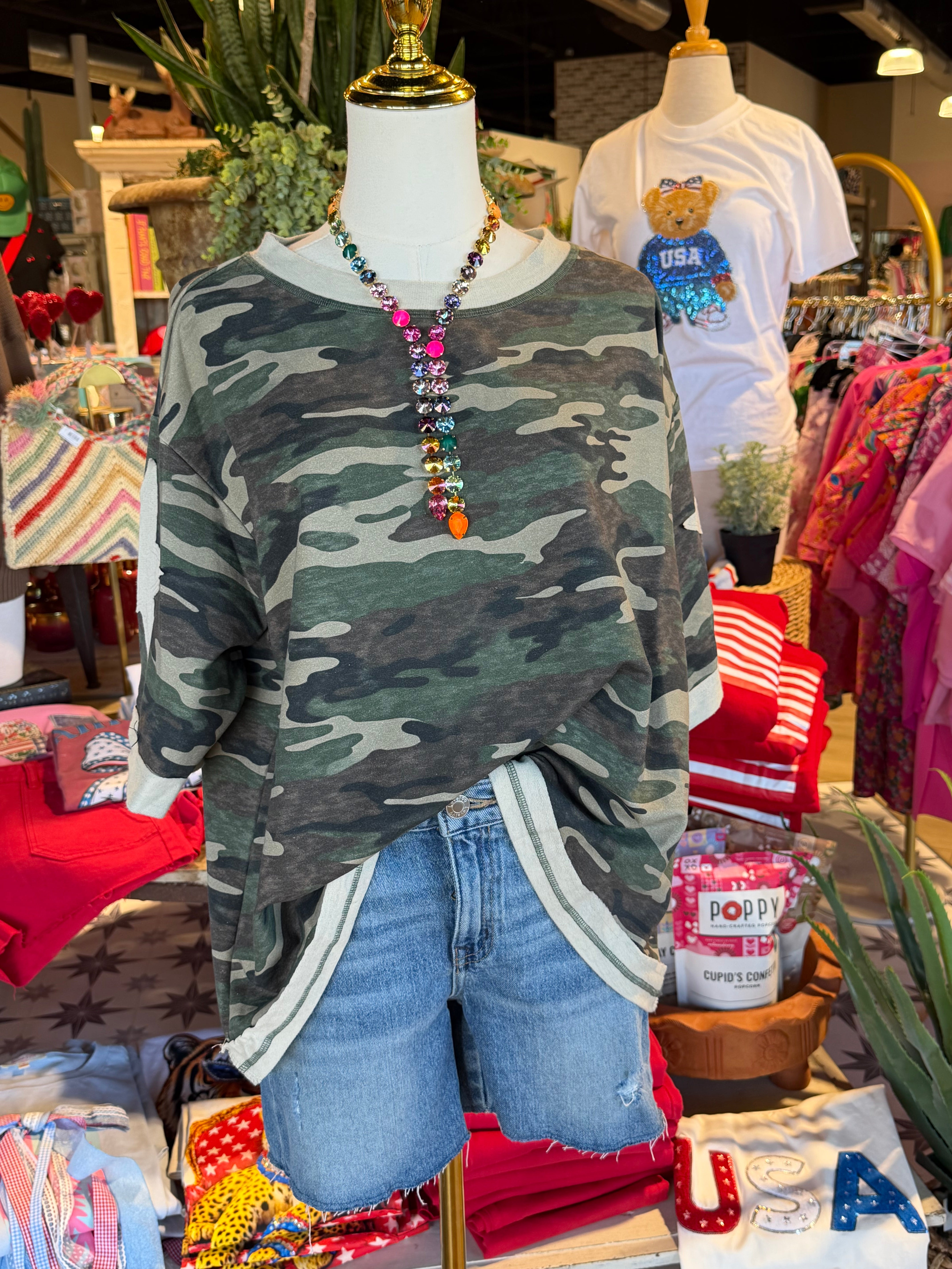 Vannessa Camo Top