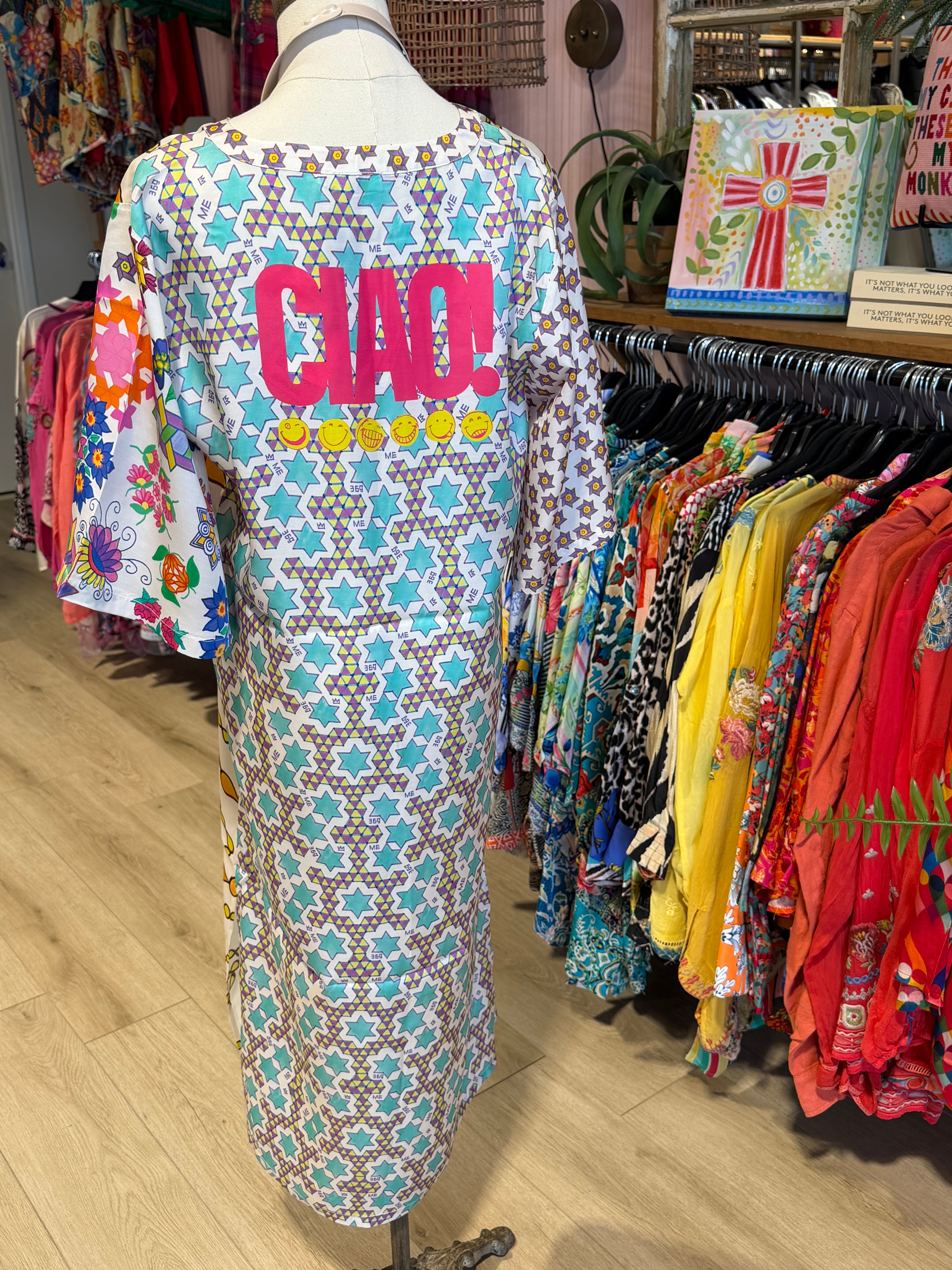 Stephanie Placket Markers Dress