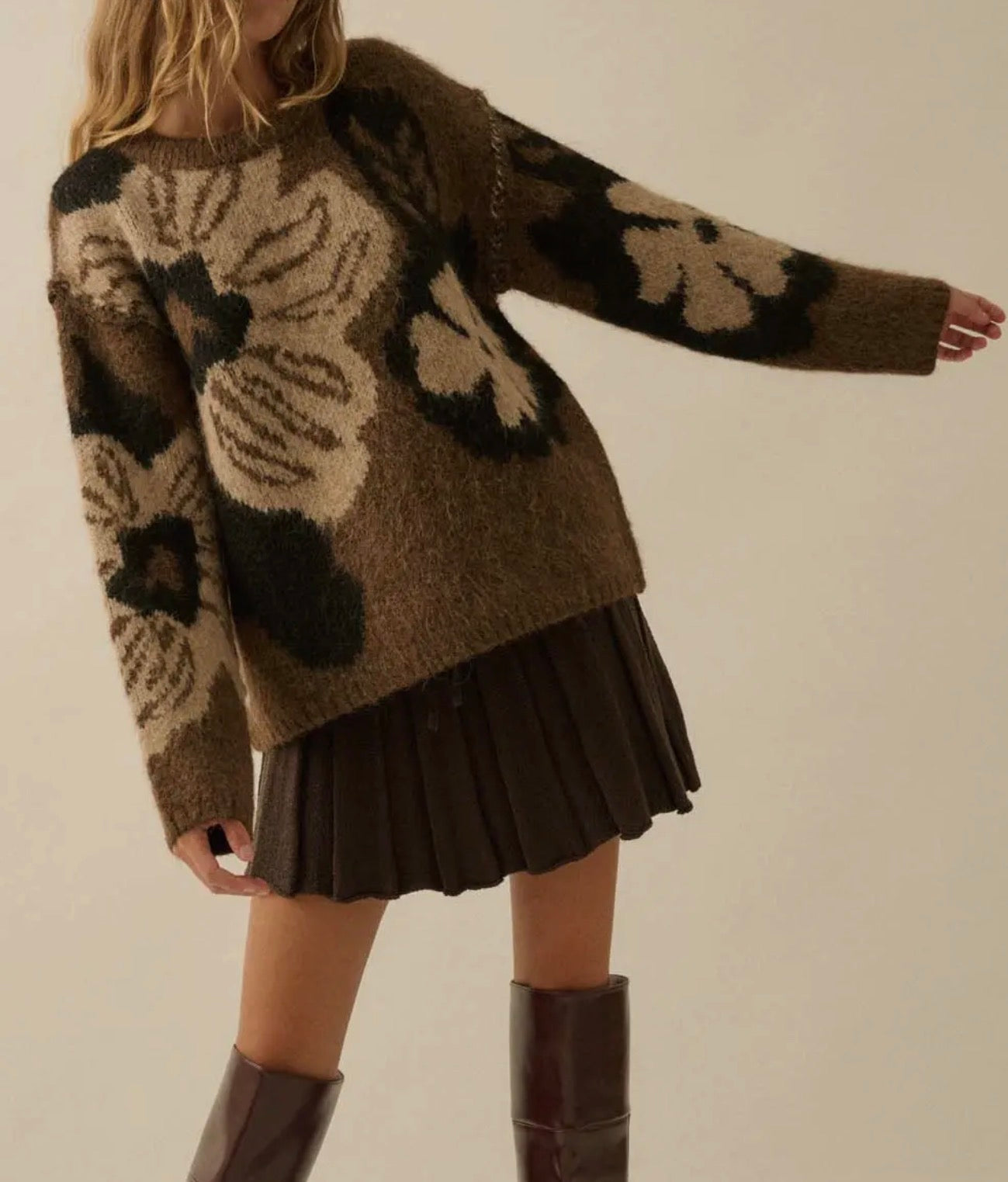 Jackie Floral Sweater