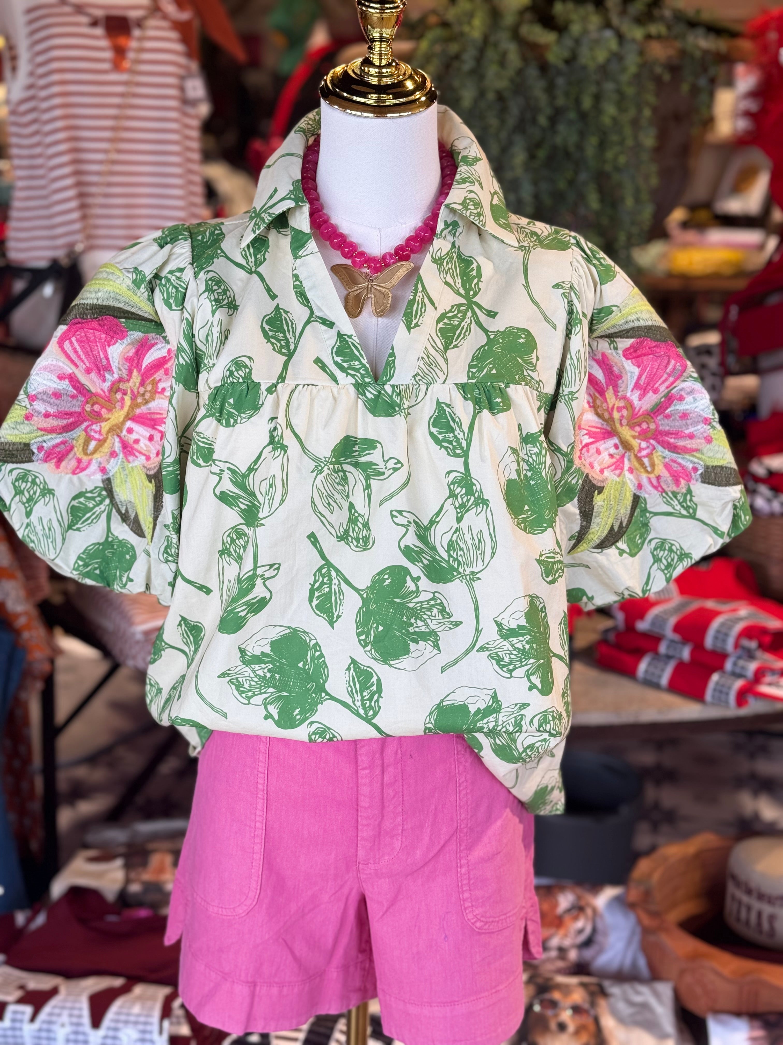 Claudia Floral Top