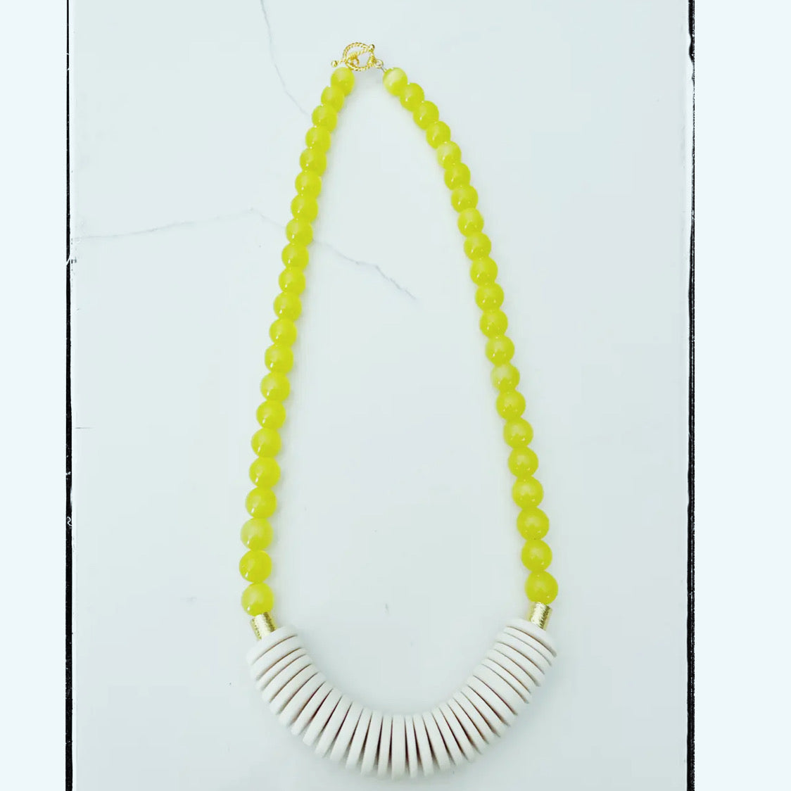 Yellow Cat Eye Necklace