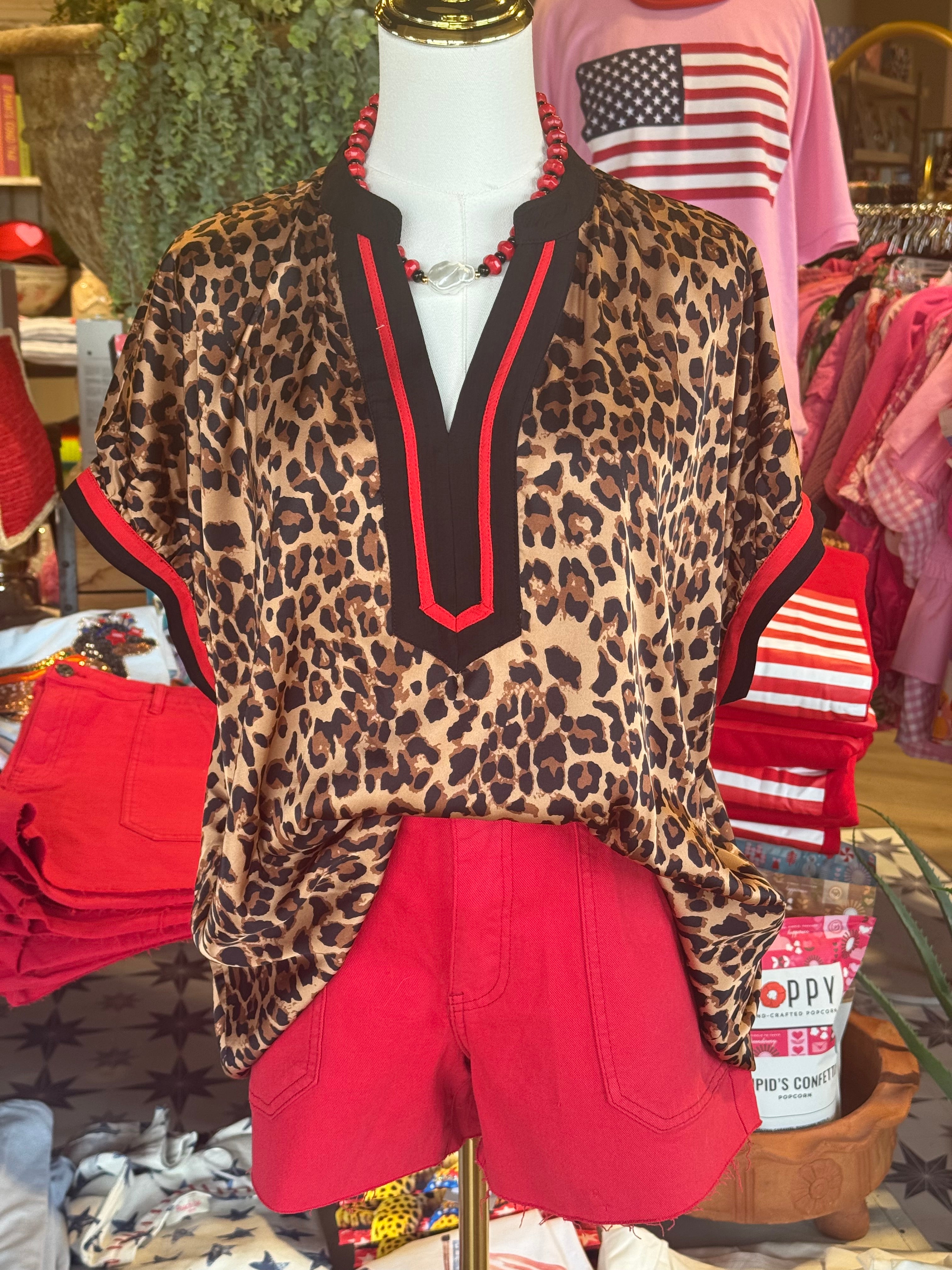 Lindy Leopard Top