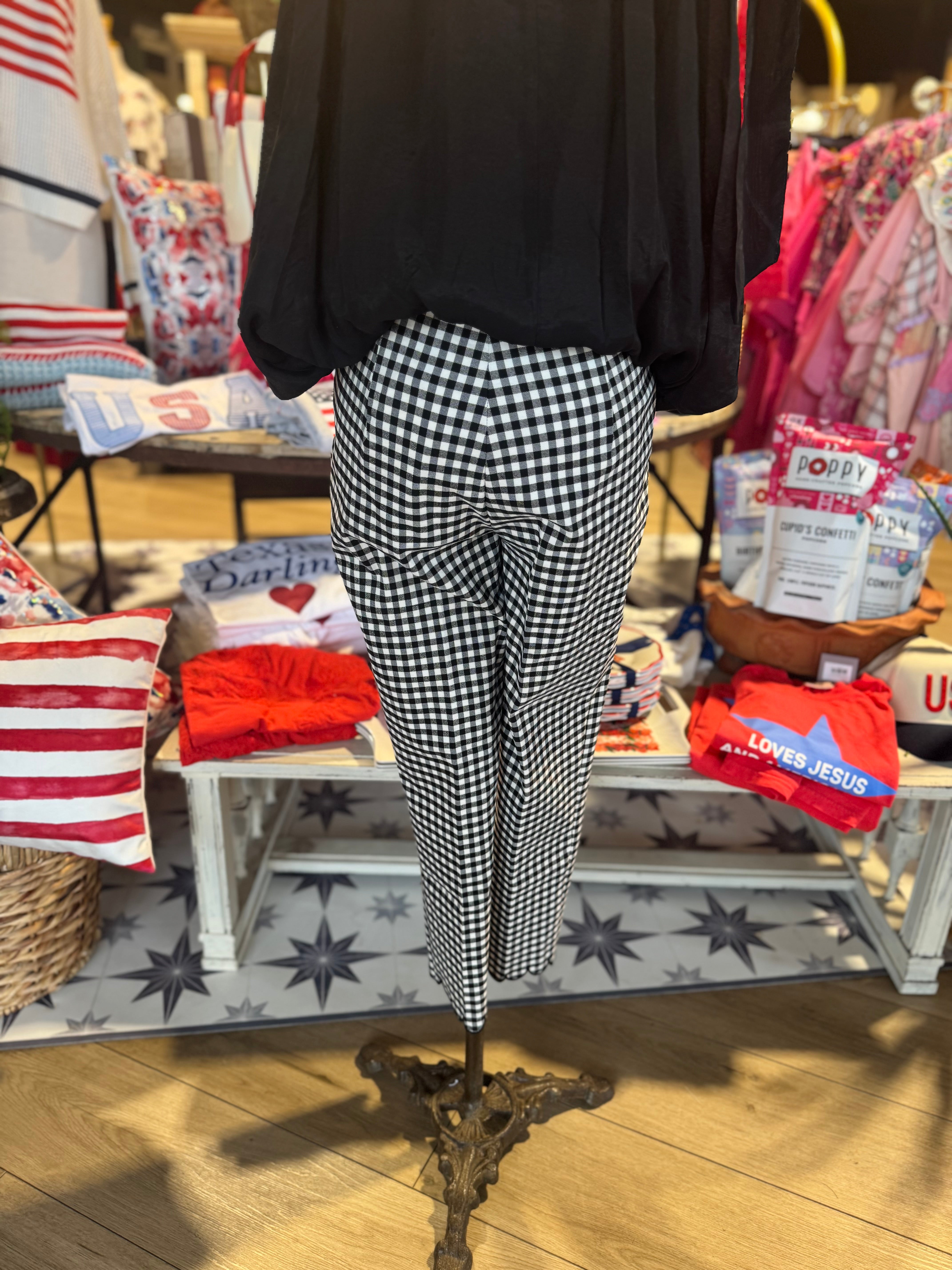 Gingham Pull On