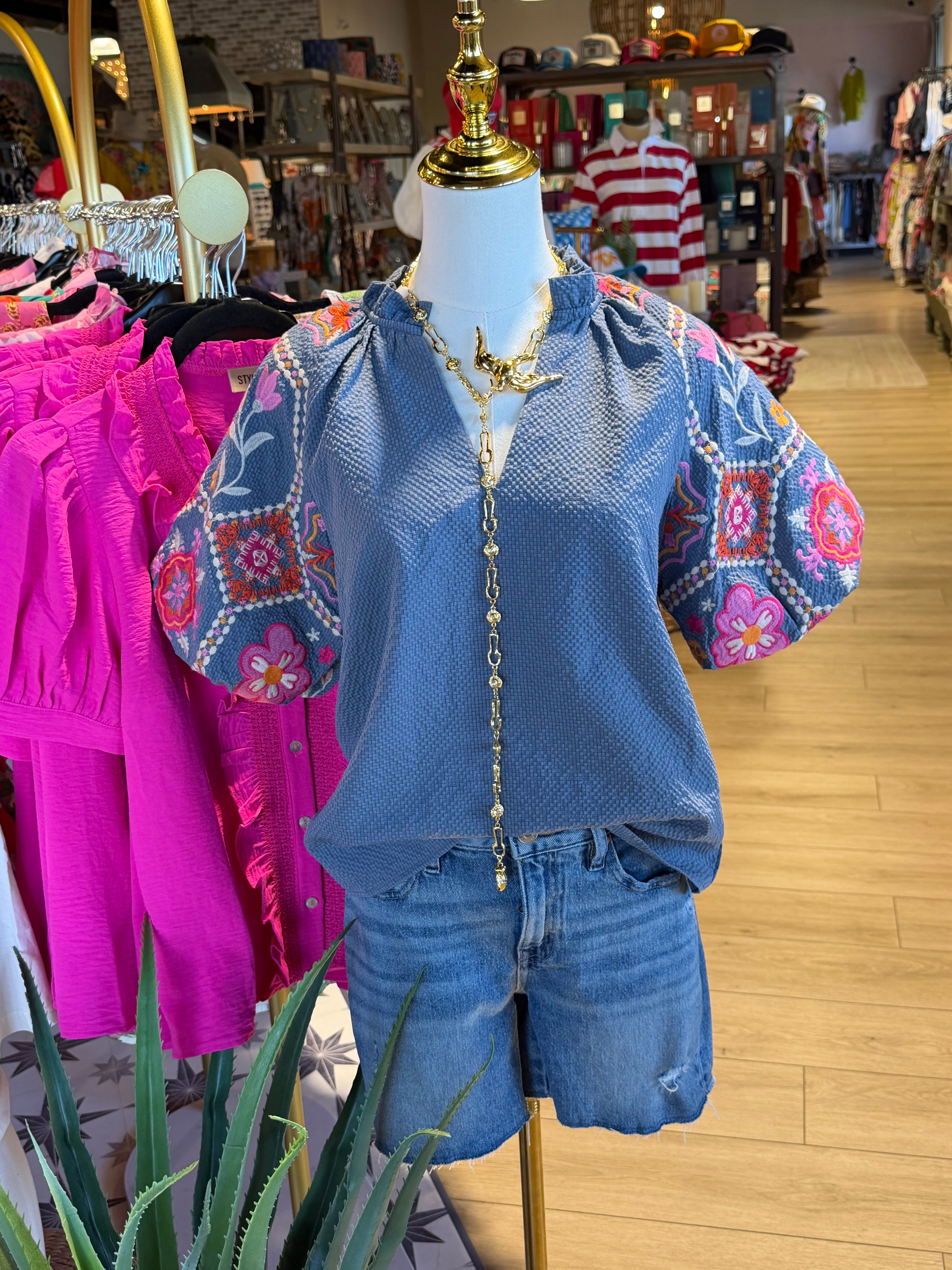 Sterling Embroidery Top
