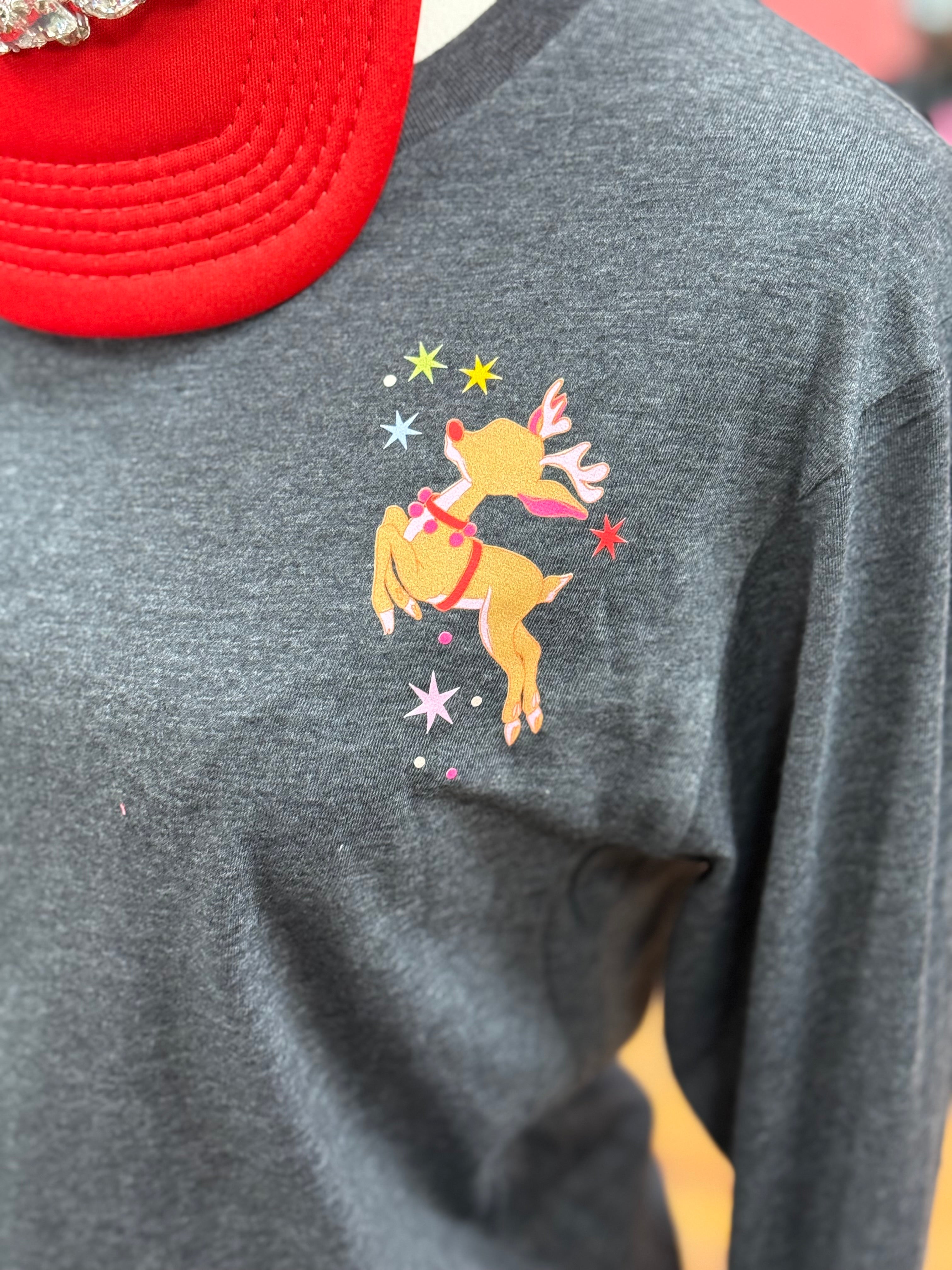 Rudolph Long Sleeve Tee***