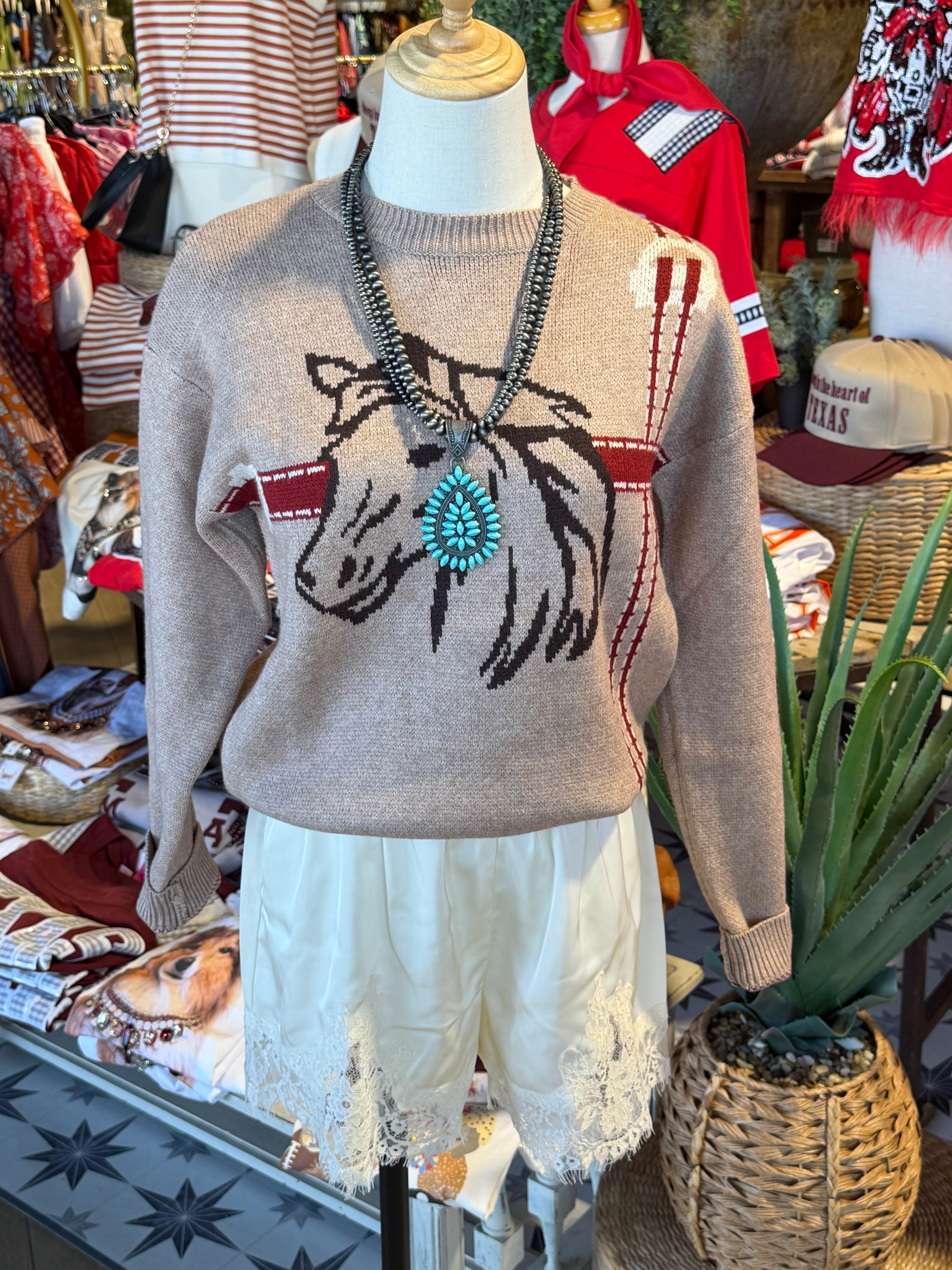 Horse Head Sweater