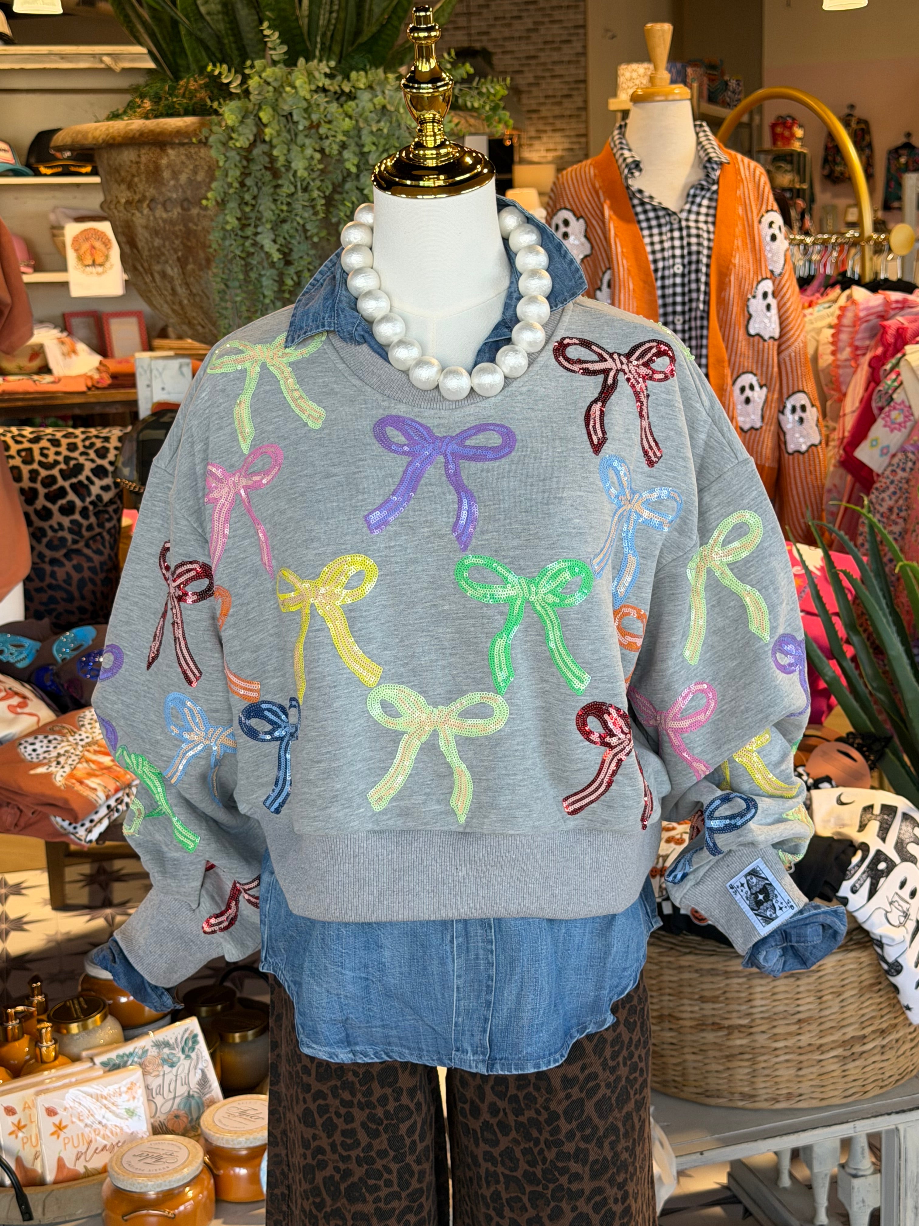 Mandy Bow Sweatshirt