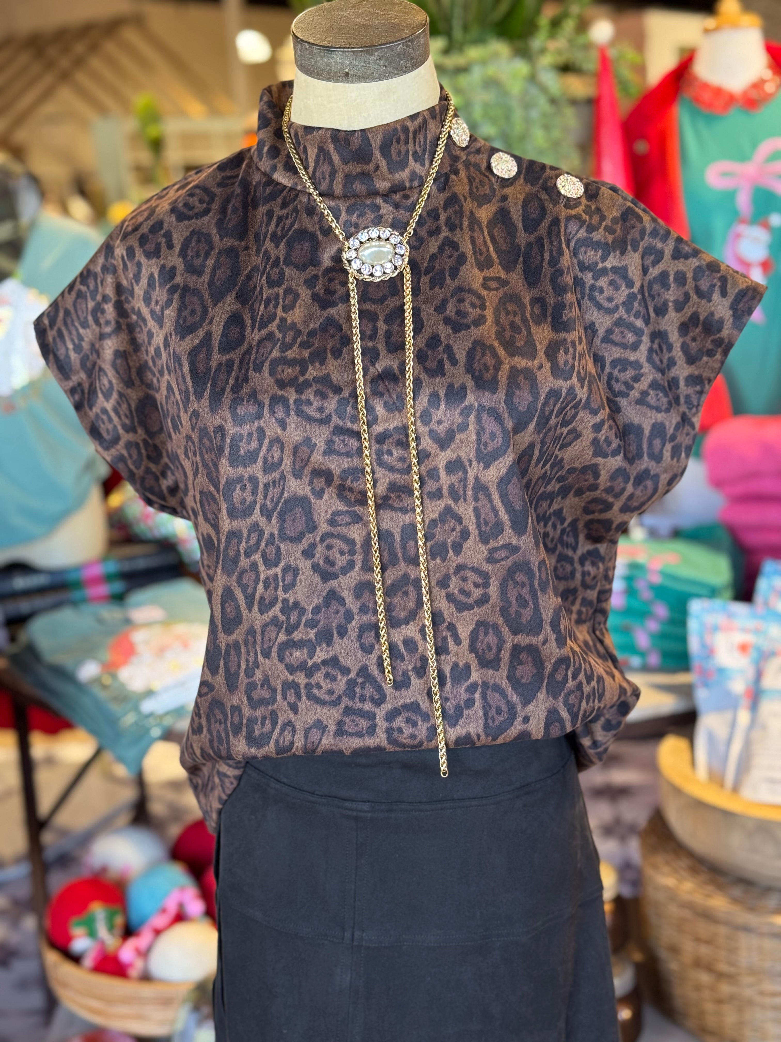 Catherine Cheetah Top