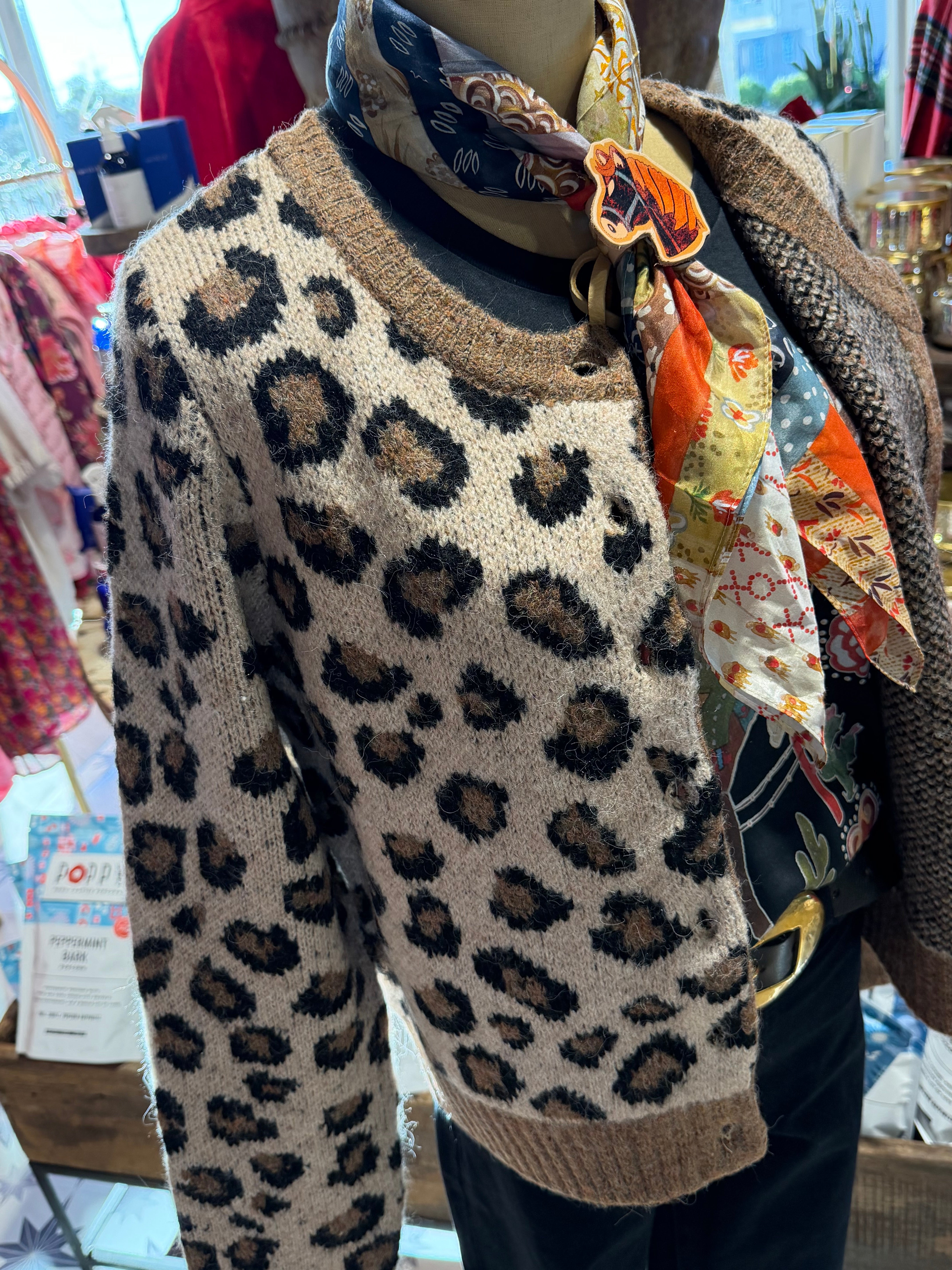 Leo Leopard Cardigan