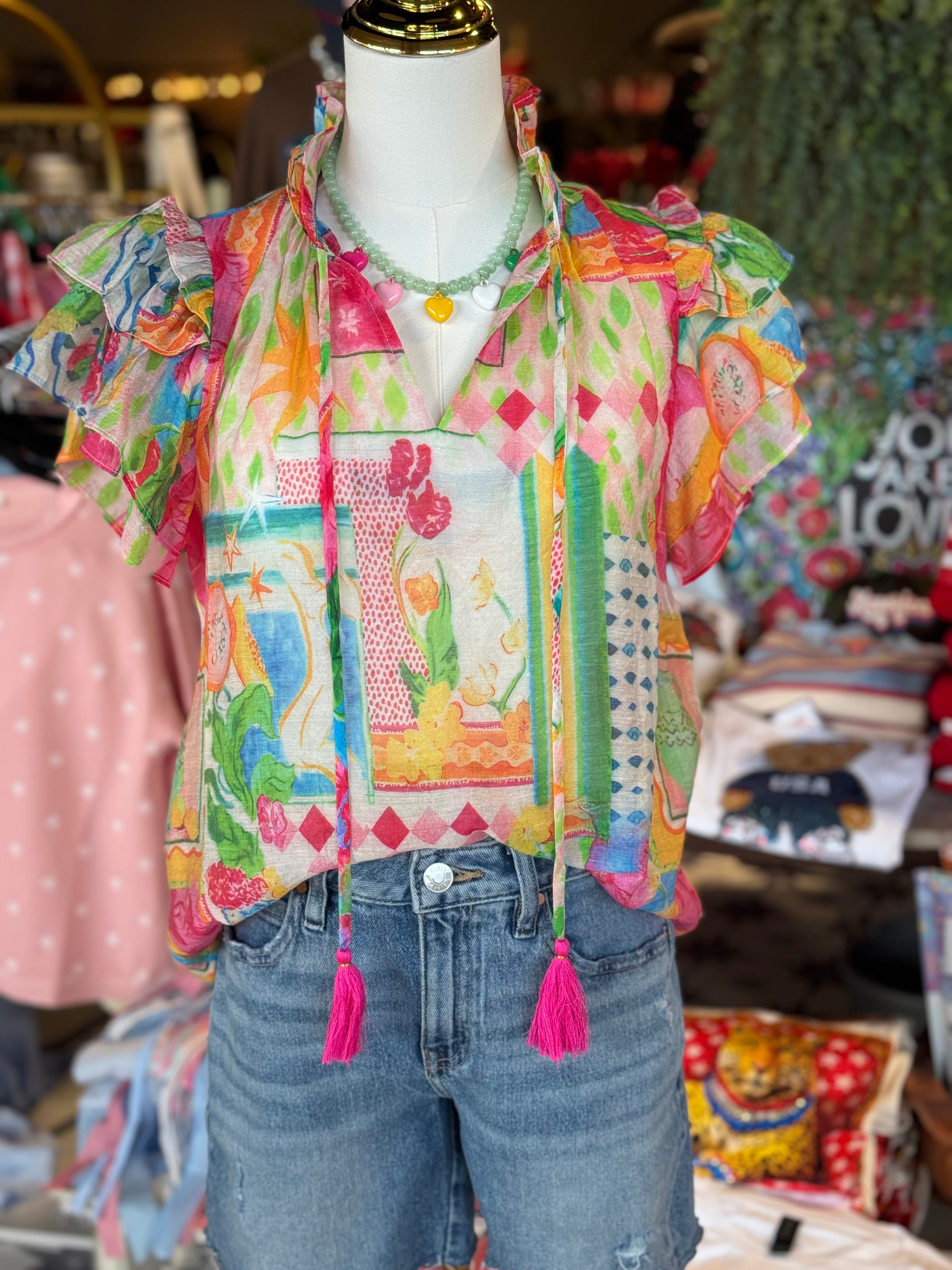 Dolly Floral Print Top