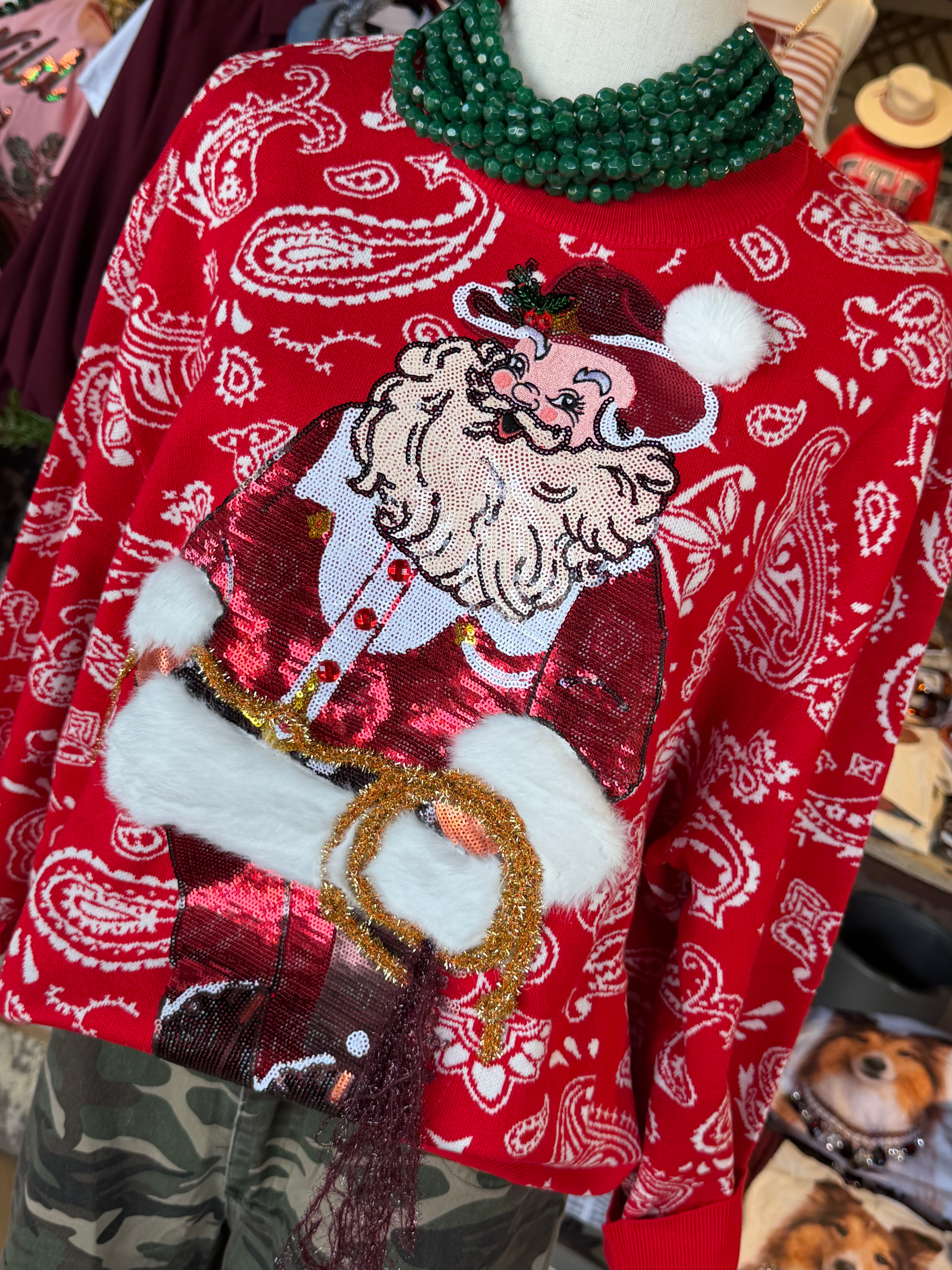 Bandana Santa Sweater