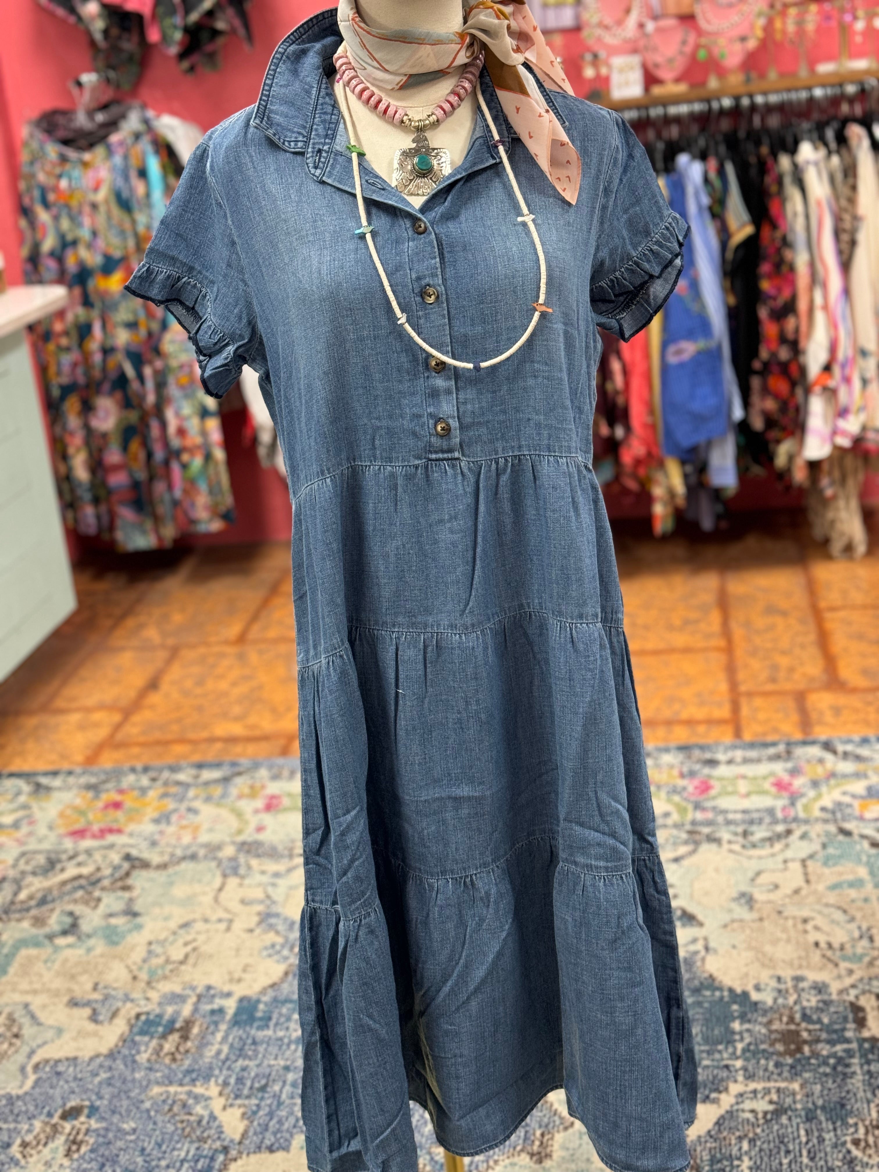 Cowgirl Vibes Denim Dress