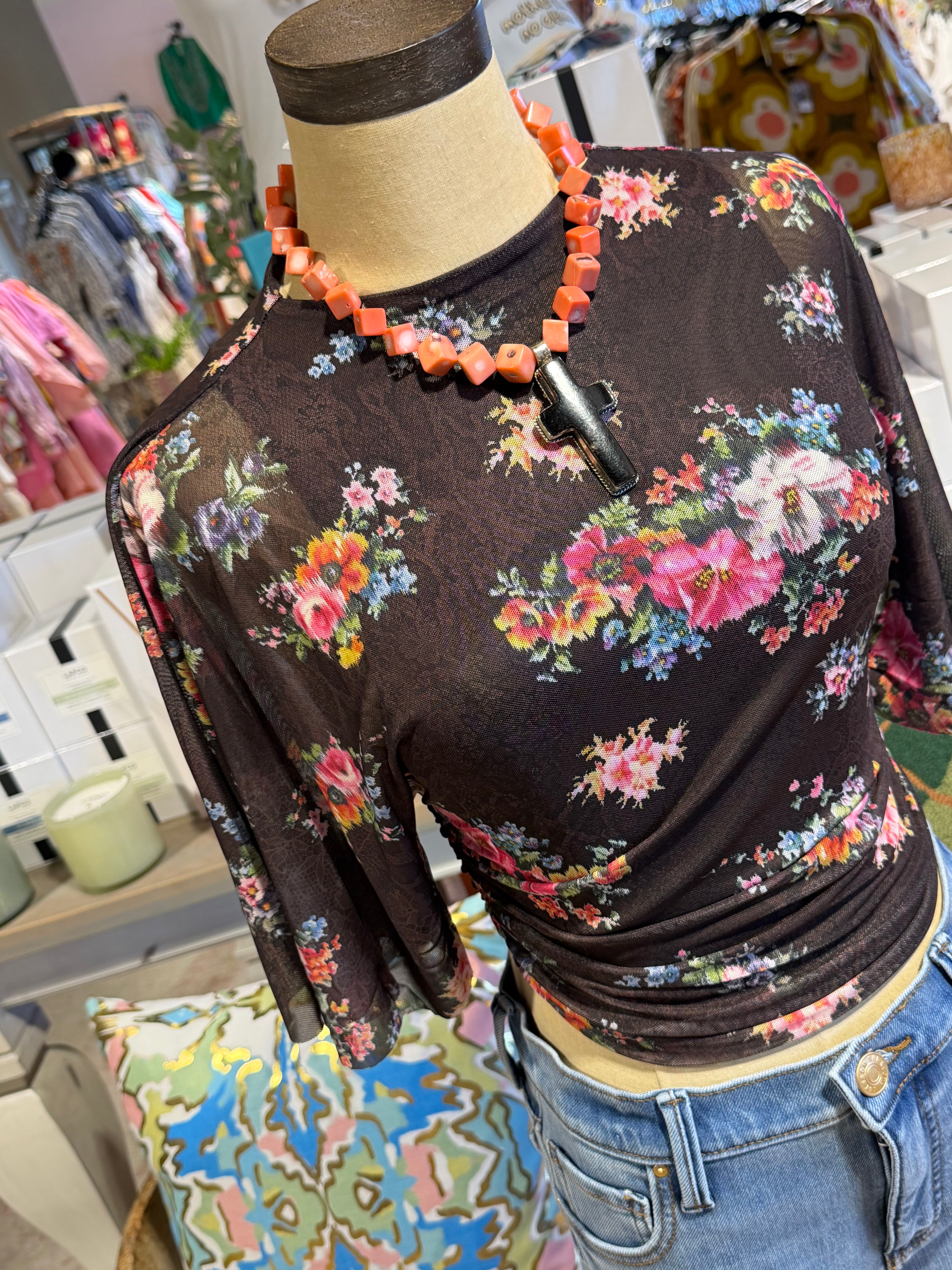 Khylie Top - Java Snake Floral