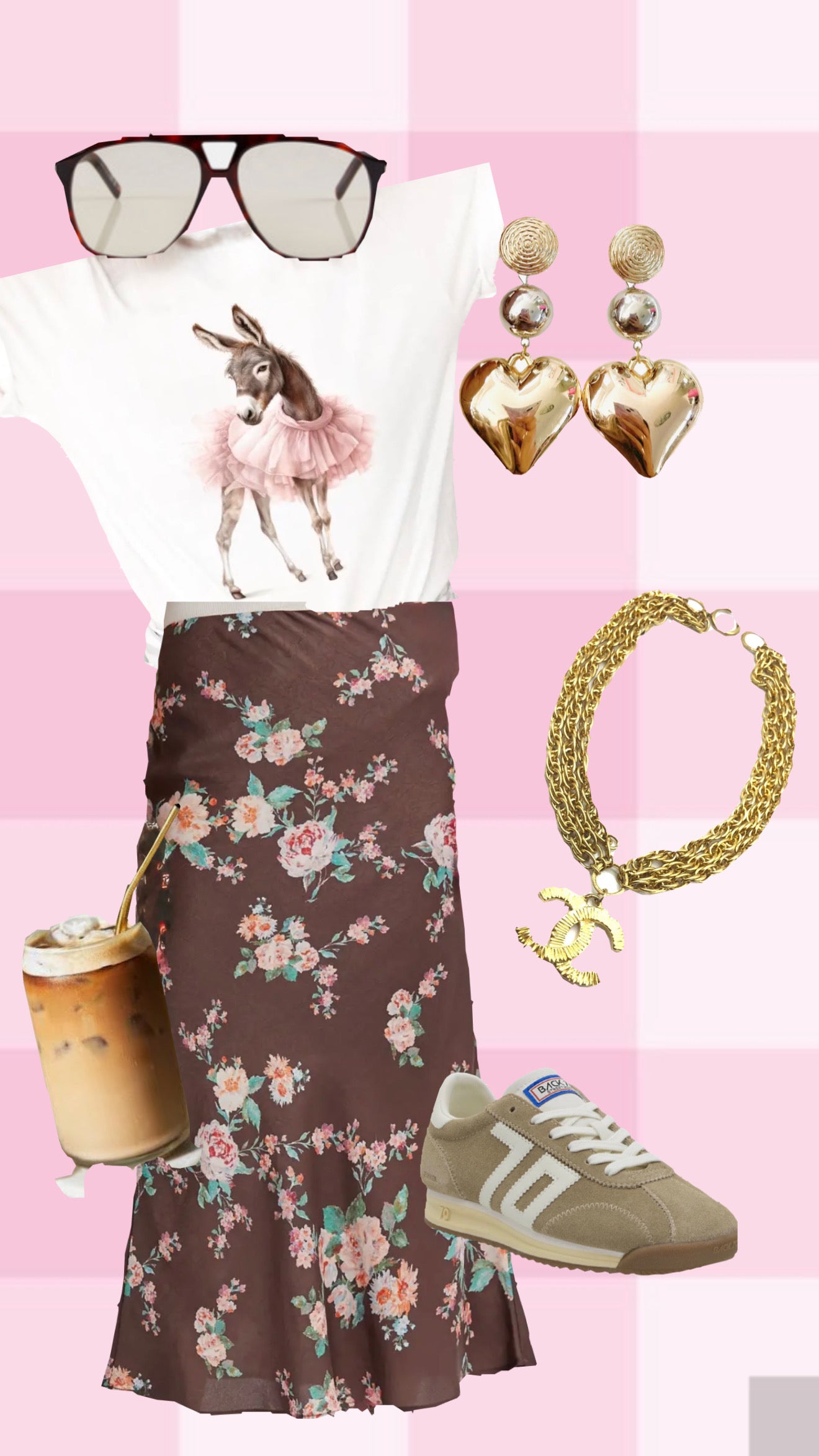 FLORAL MIDI SKIRT