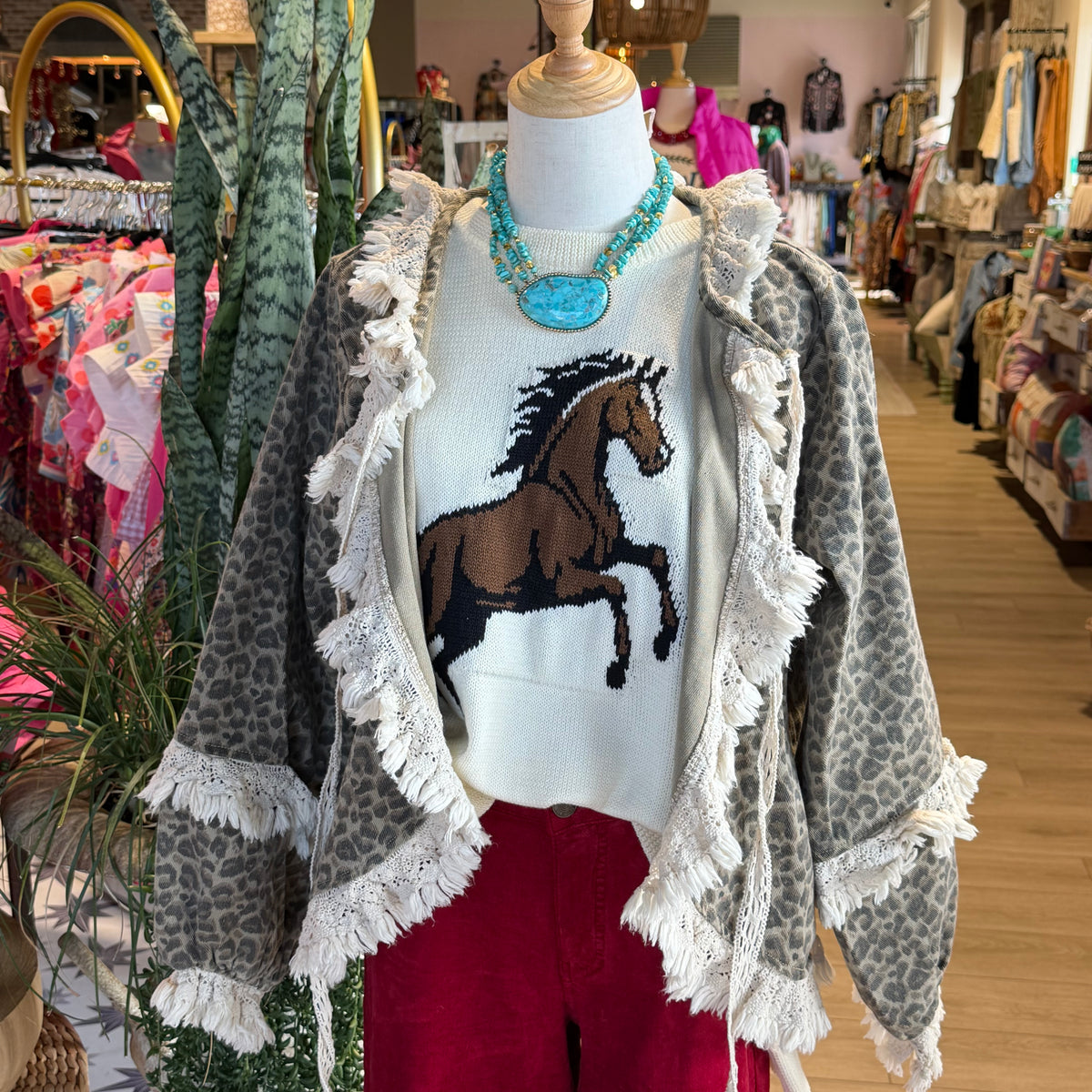 MASSES マシス HUNTING JKT LEOPARD Leslie Leopard Jacket — The Golden Antler Boutique